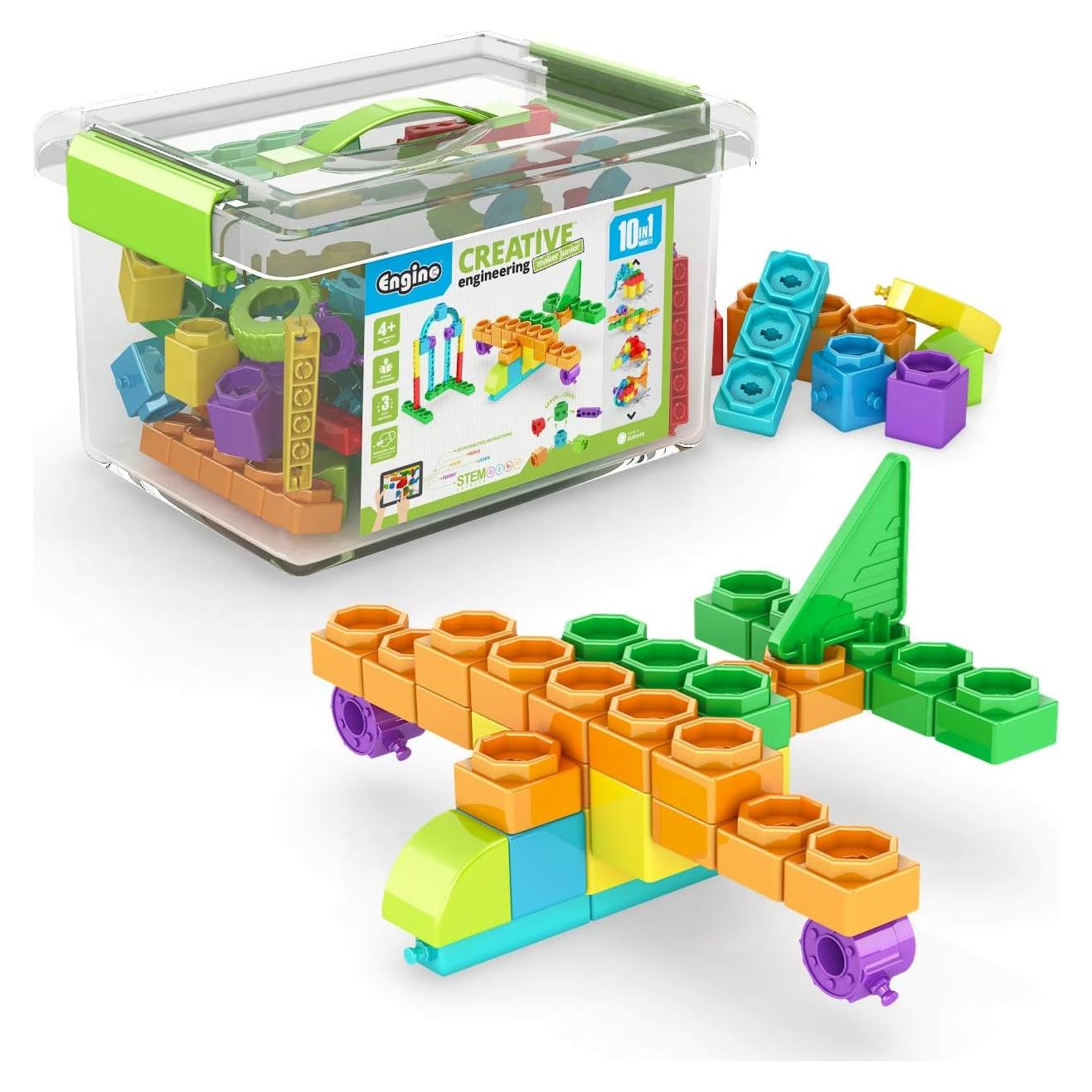 Engino Maker Junior - Kit de Construcción 10 Modelos para Niños 4+