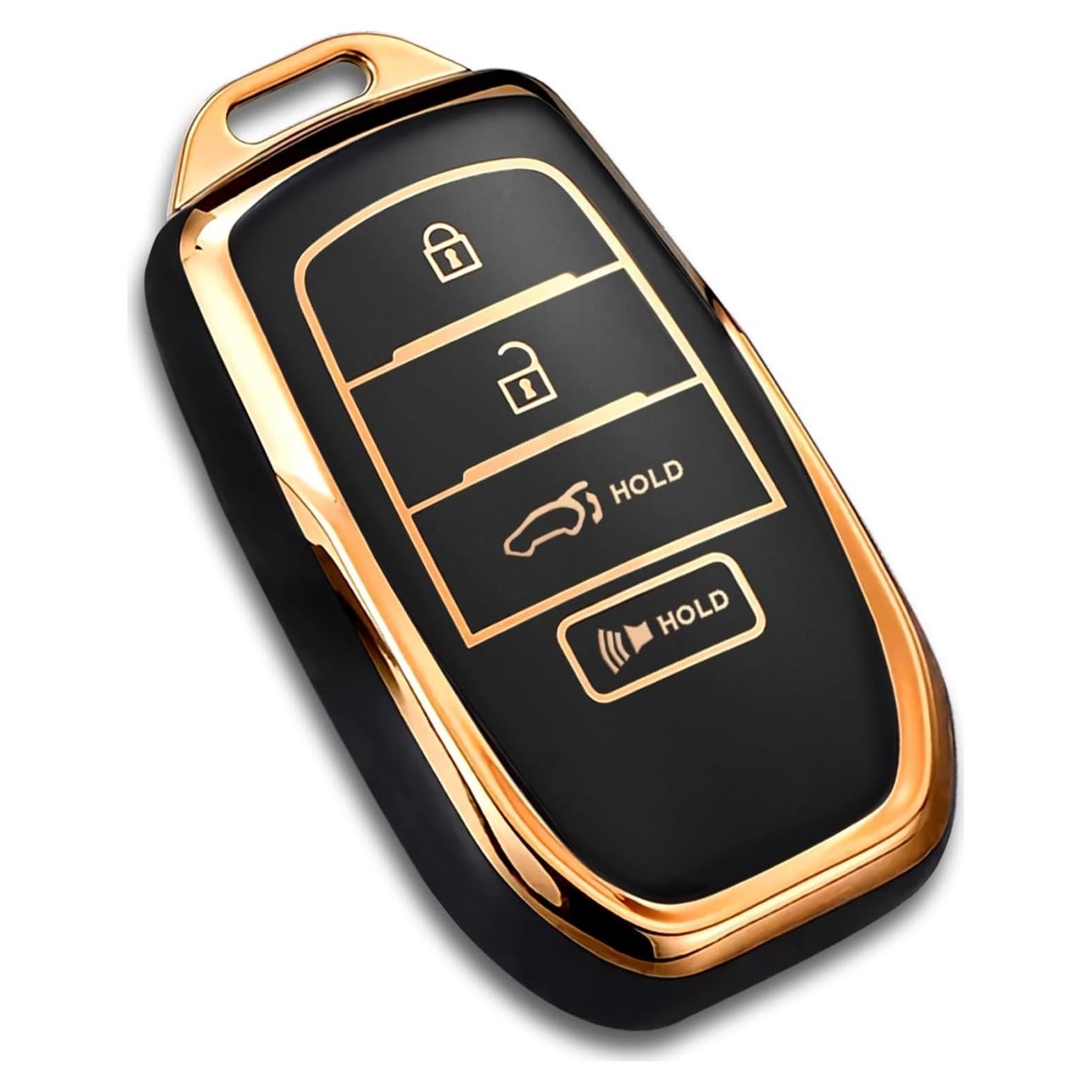 Cubierta de llavero Montague para Toyota - Negro - Modelo Weisa