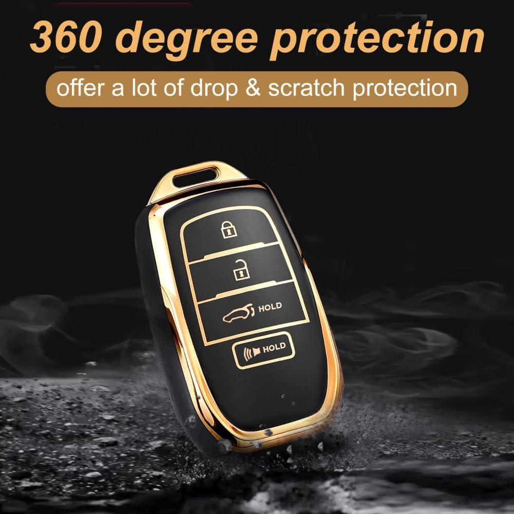 Cubierta de llavero Montague para Toyota - Negro - Modelo Weisa