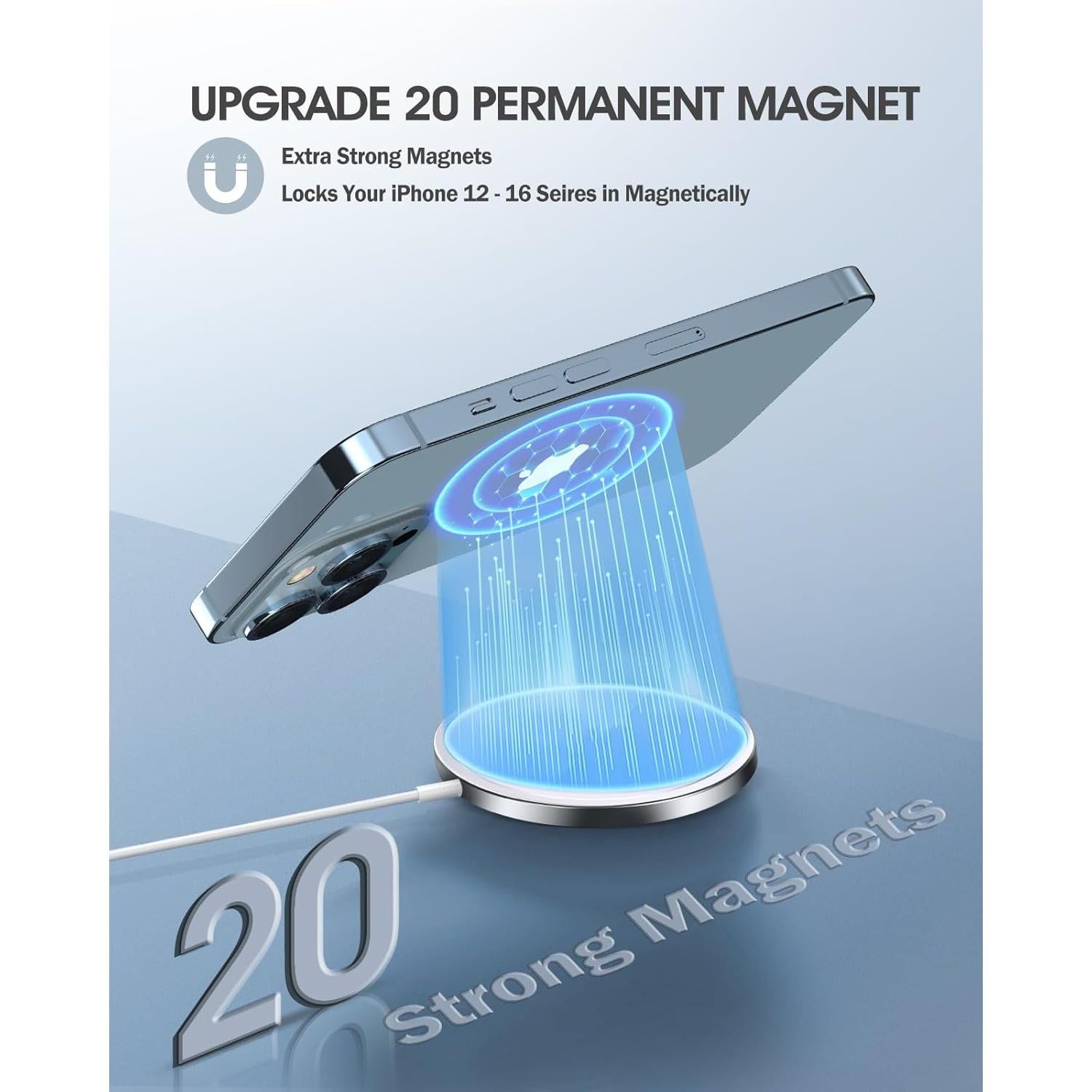 Cargador Inalámbrico Magnético ShenZhen 15W para iPhone 16/15/14