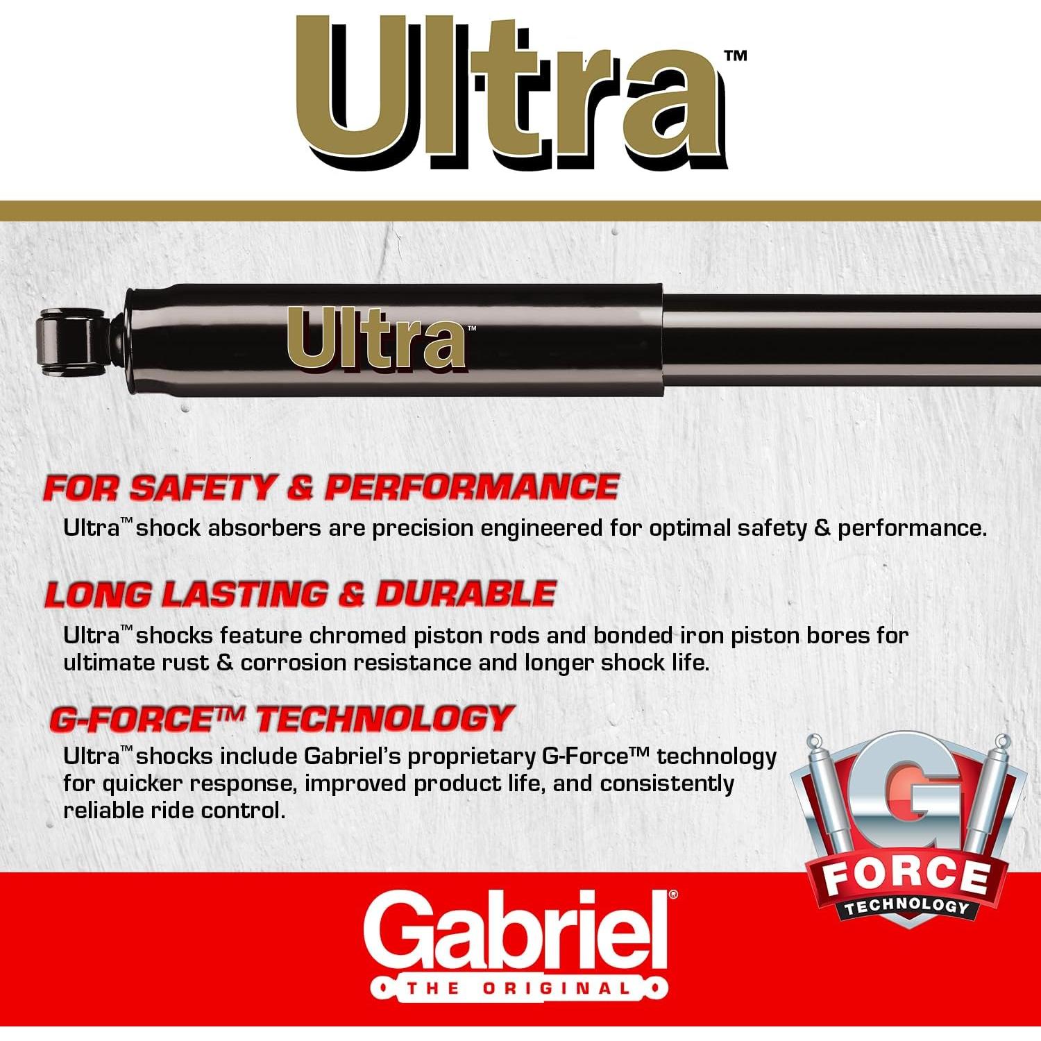 Amortiguadores Traseros Gabriel Ultra G51799 para Audi y VW