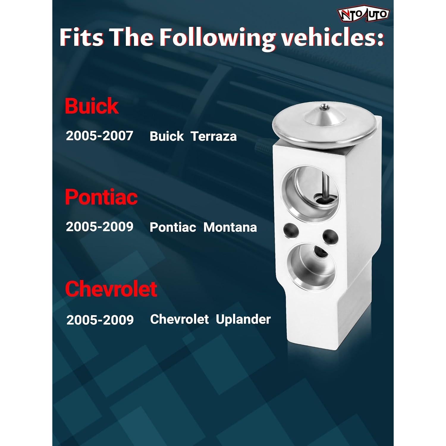 Válvula de Expansión A/C Ntoauto 9720C para Buick, Chevrolet, Pontiac, Saturn