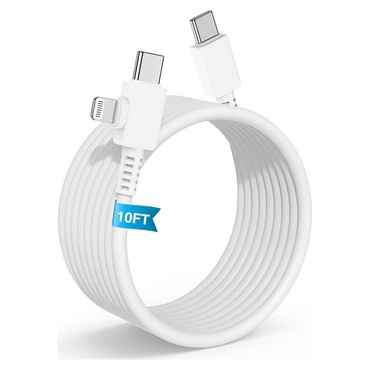 Cable de carga rápida USB C 2 en 1 para iPhone 3m - ZYH-J15