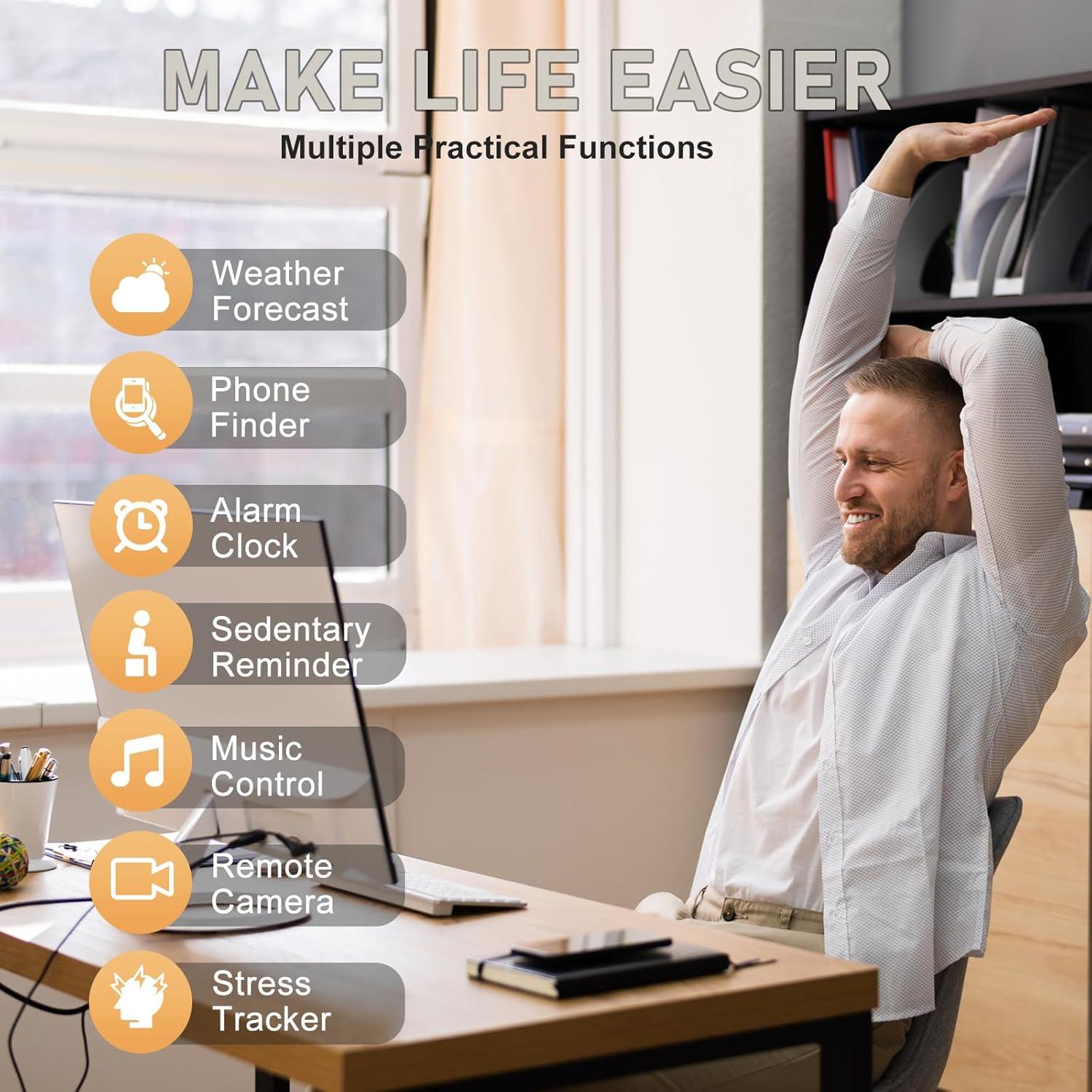 Rastreador de Fitness Moremore con Frecuencia Cardíaca y Sueño