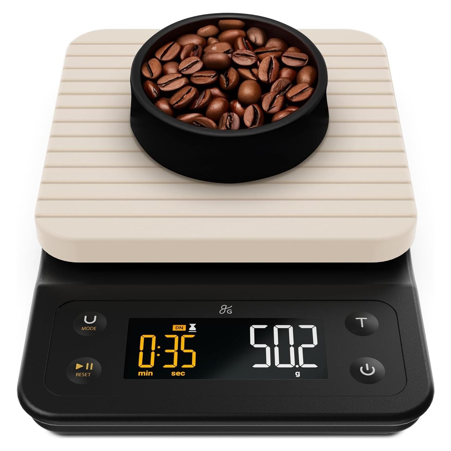 Balanza Digital de Café Greater Goods 3kg 0.1g con Temporizador