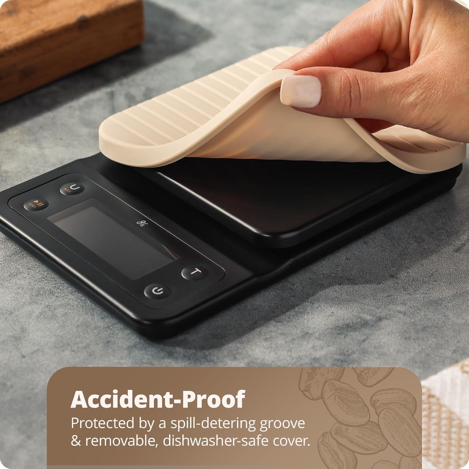 Balanza Digital de Café Greater Goods 3kg 0.1g con Temporizador