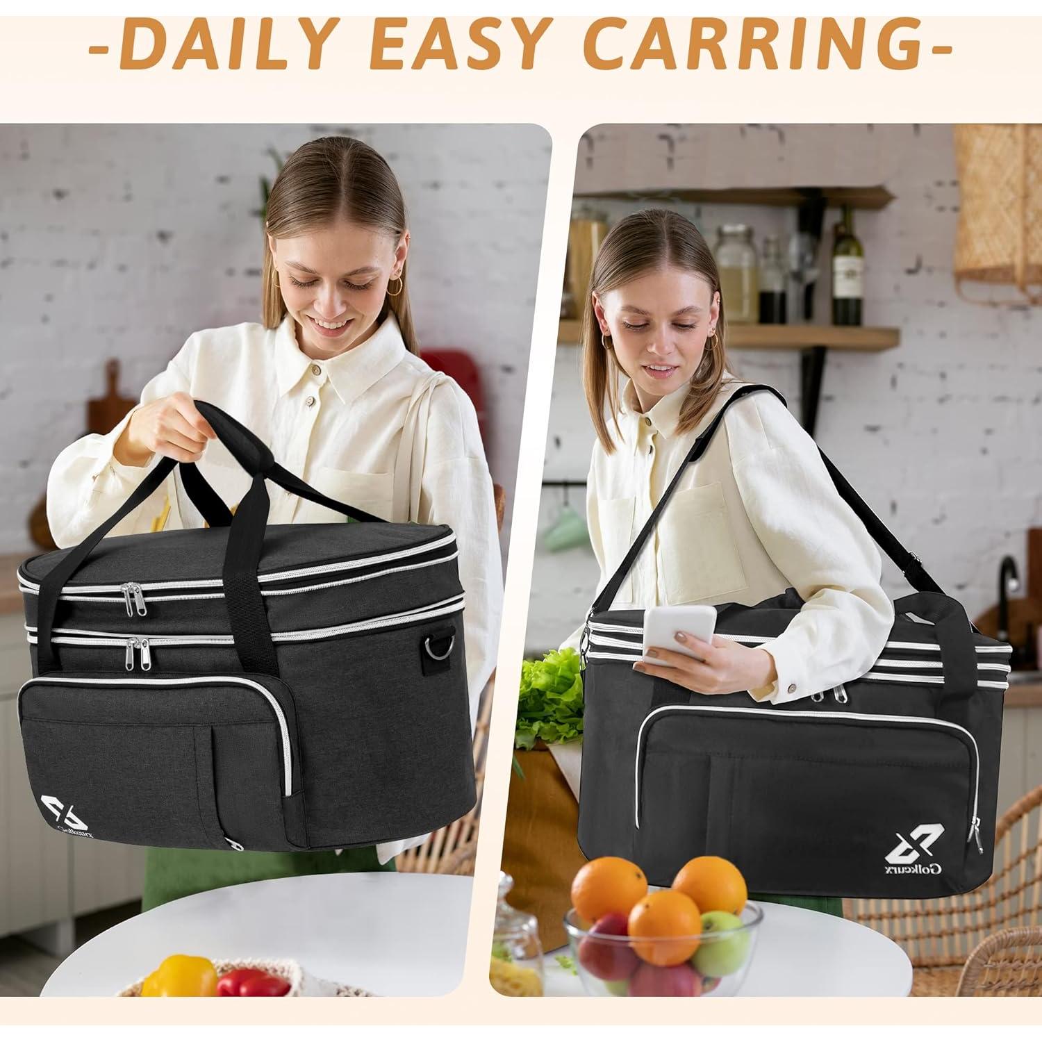 Bolsa de Cocción Lenta Golkcurx Doble Capa para CrockPot 6-8 Qt