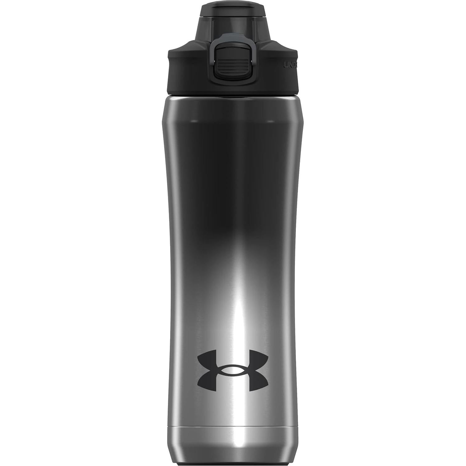 Botella de Agua Aislada Under Armour 532ml Negra/Cromo