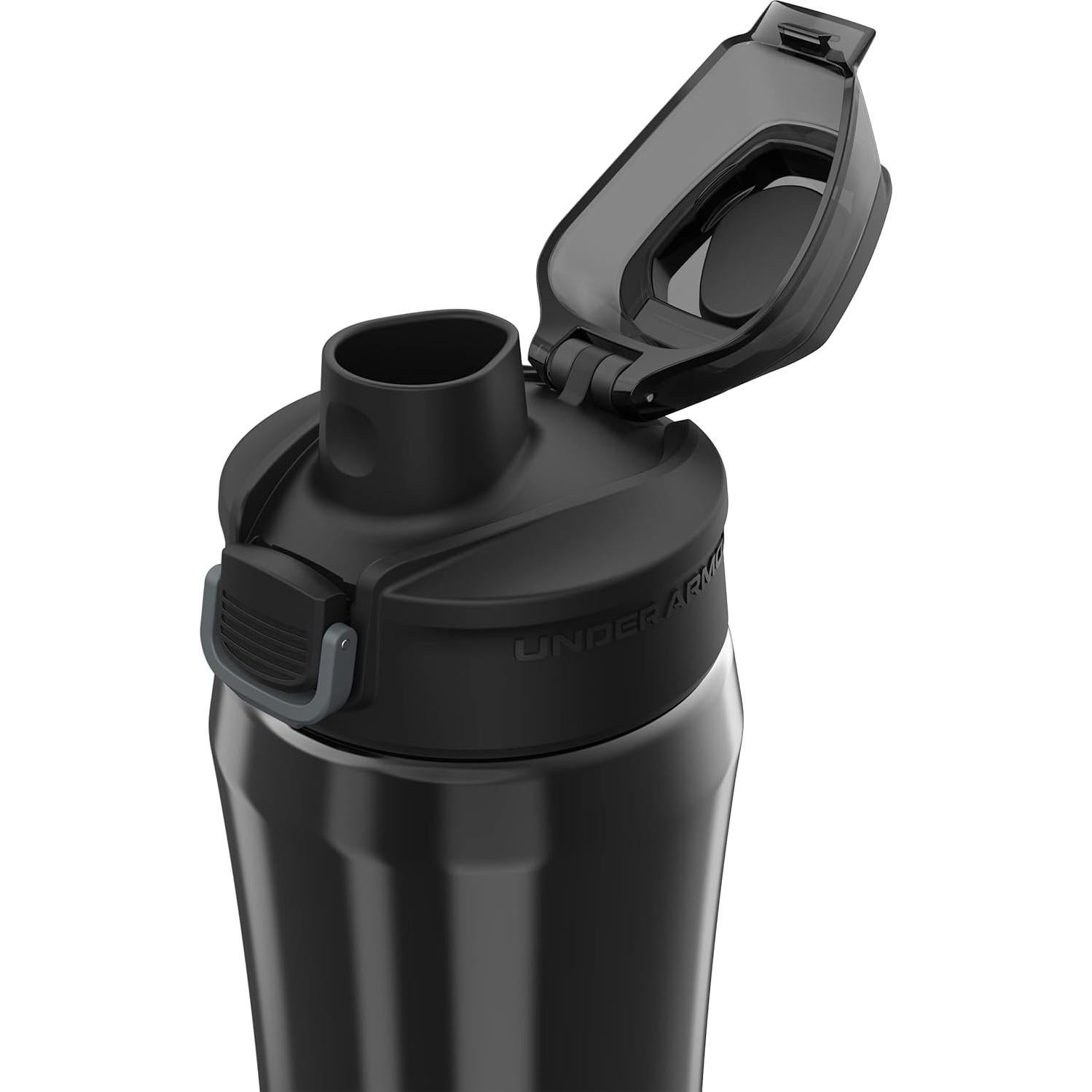 Botella de Agua Aislada Under Armour 532ml Negra/Cromo