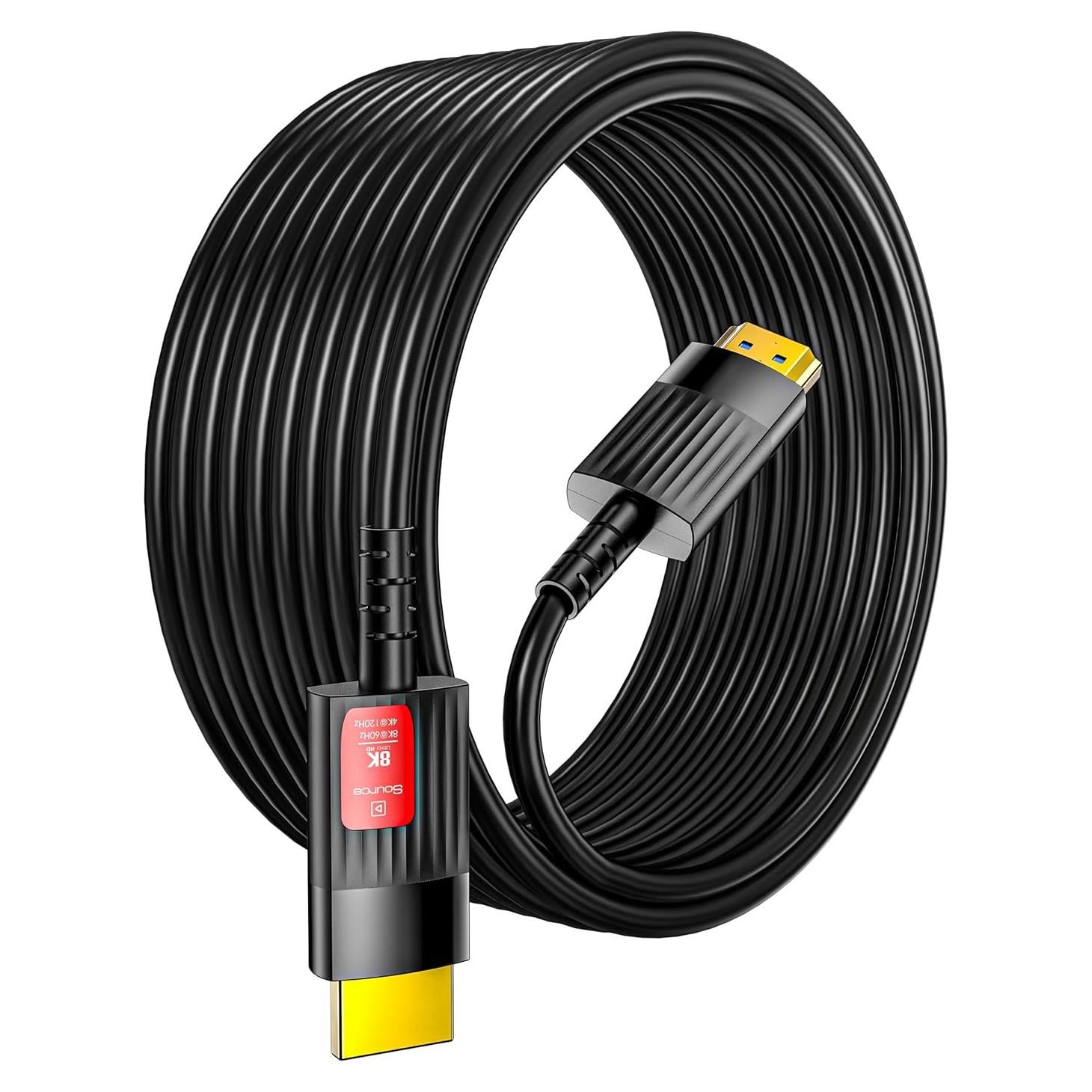 Cable HDMI de fibra óptica Anehmeta 6M 8K 48Gbps