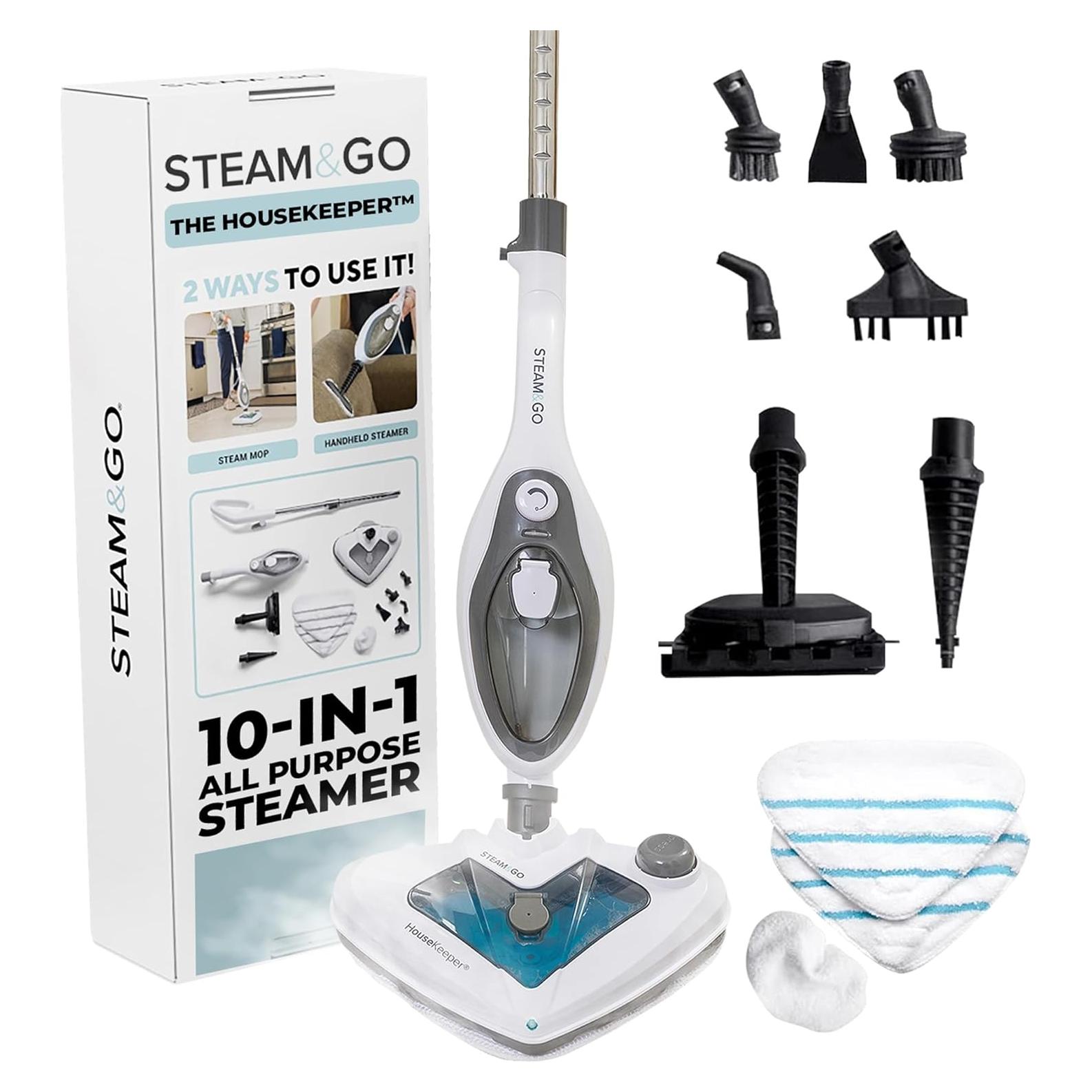 Mopa de Vapor Steam and Go 10-en-1 - Limpiador Multifuncional