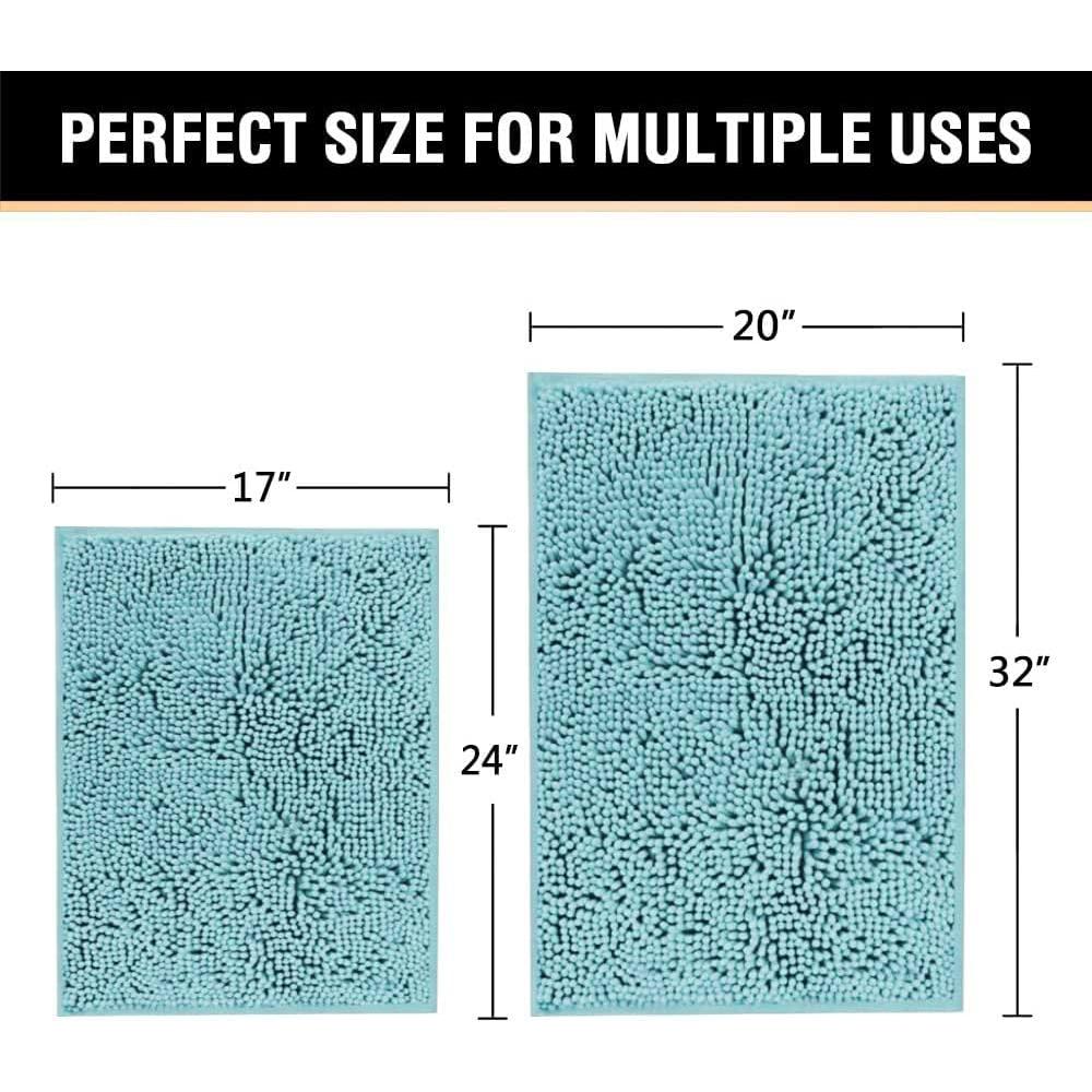 Alfombrillas de Baño Antideslizantes H.VERSAILTEX Chenilla 50.8x81.3cm