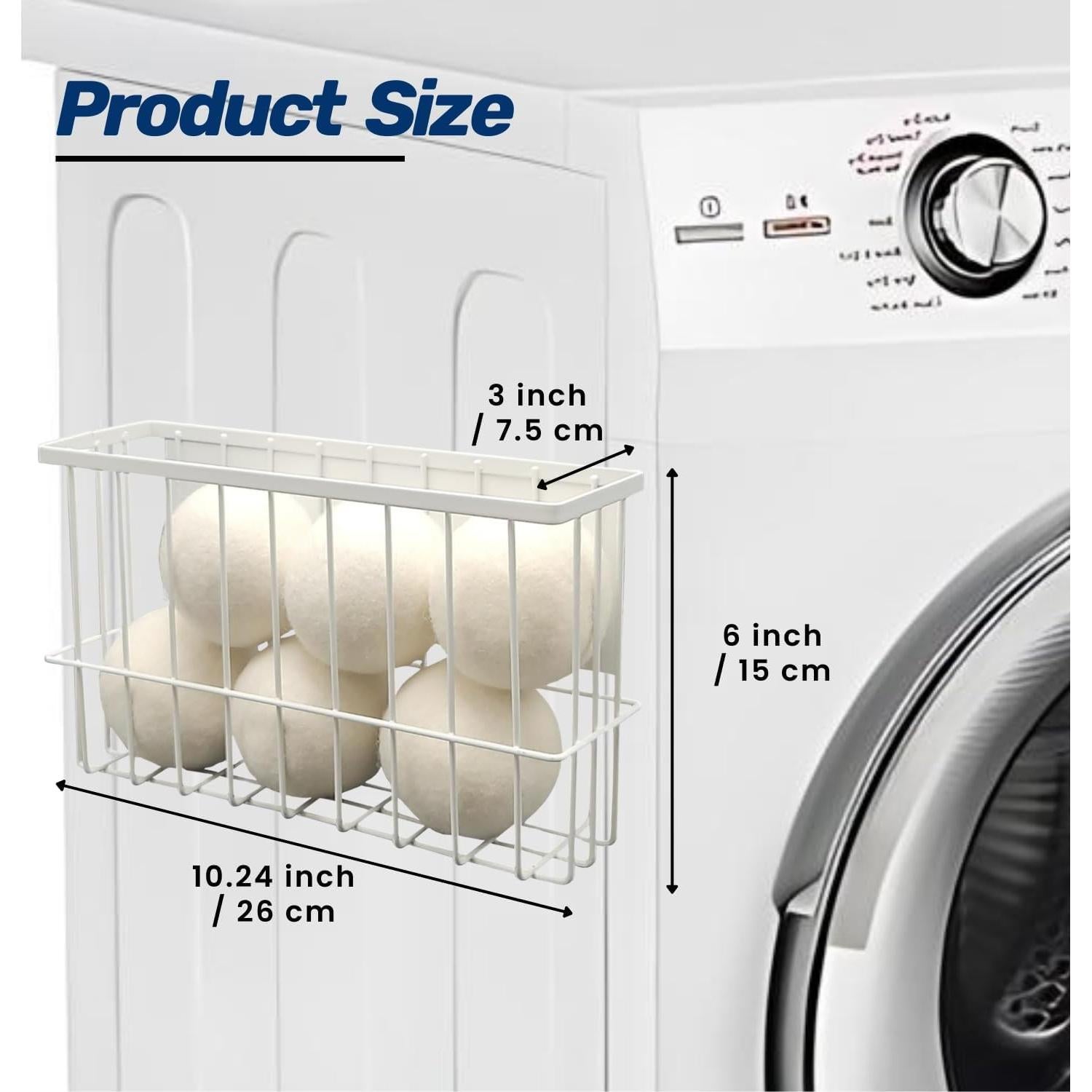 Pelotas de Secadora de Lana ENUKYCOM 6 Pcs + Soporte Magnético