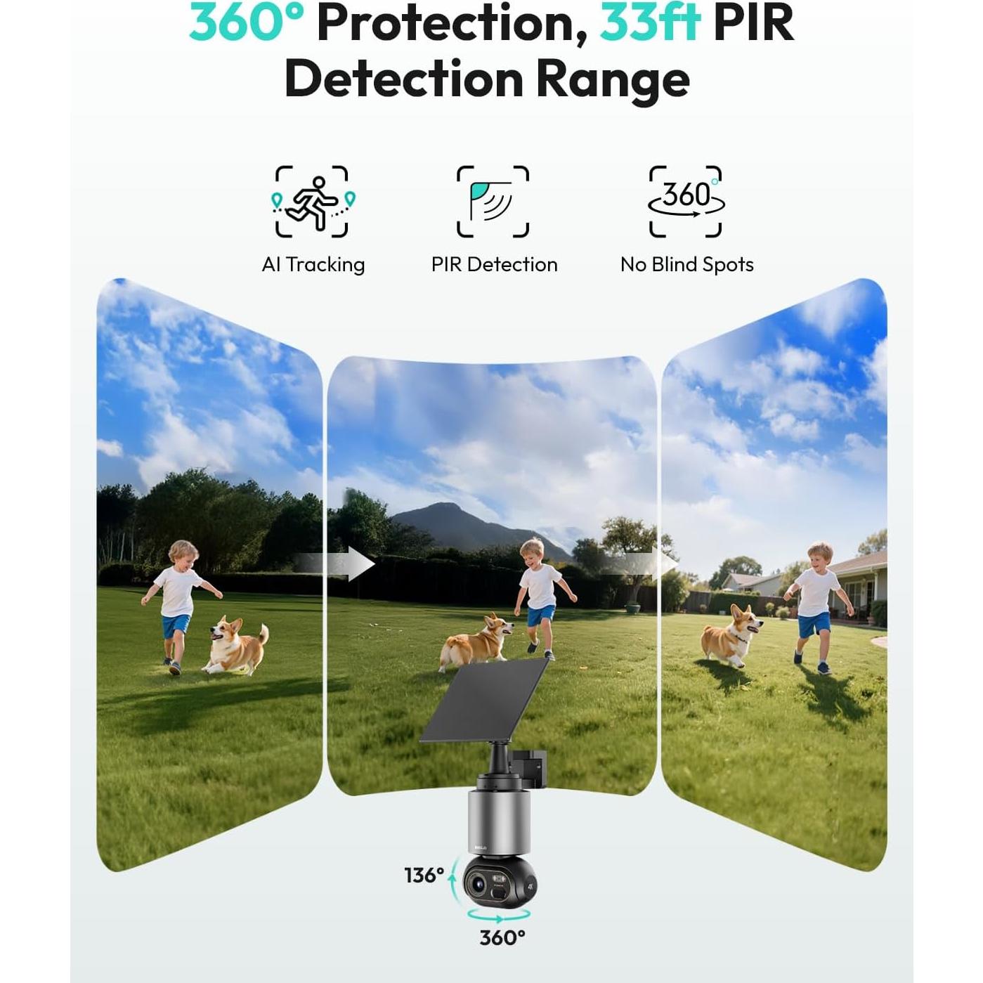 Kit de 2 Cámaras de Seguridad Inalámbricas BOTSLAB W510 4K