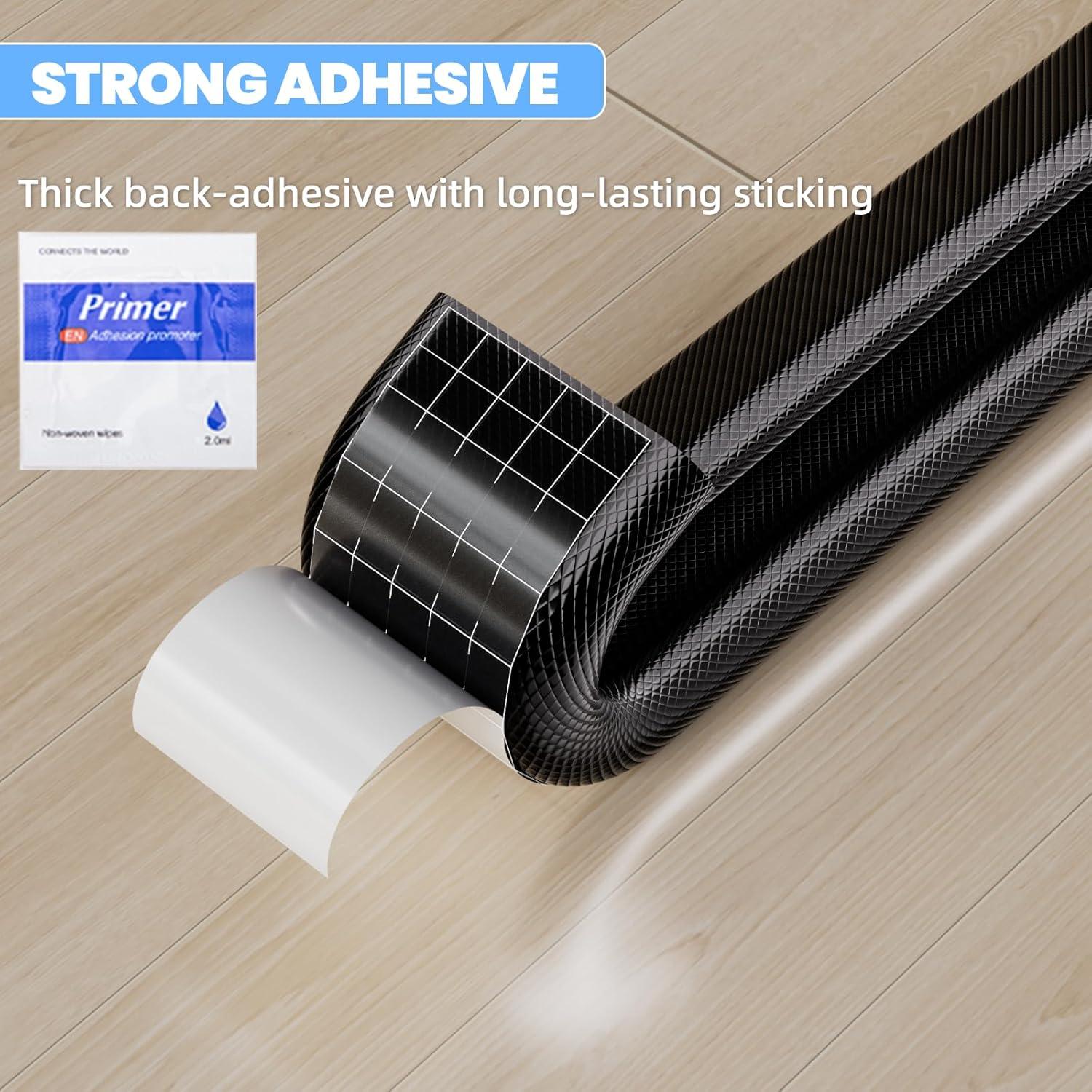 Tira de Sellado Autoadhesiva KAYLEINSTER 2Pcs 7.92m Negro