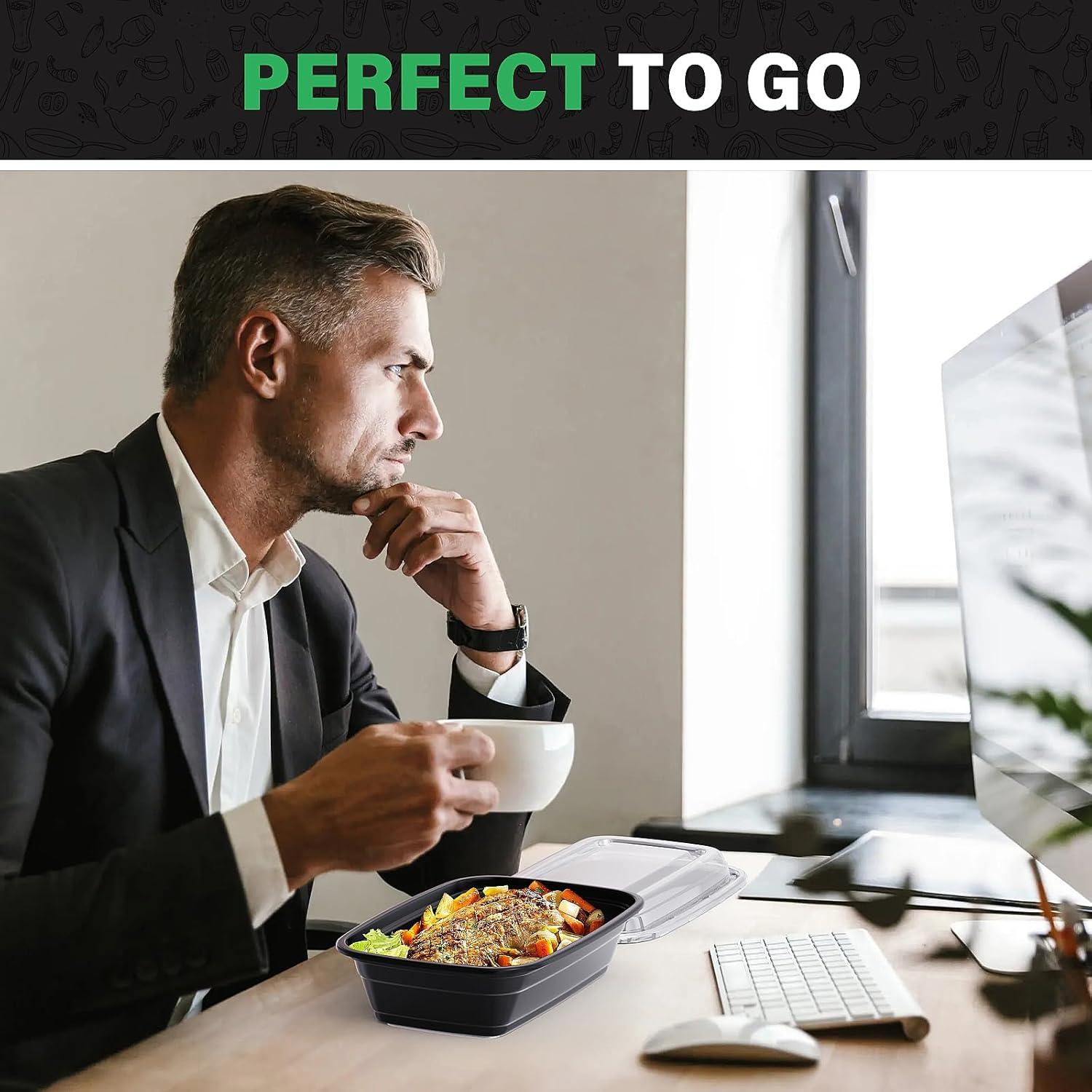 Contenedores de Comida WUHUIXOZ 32 oz - Paquete de 50