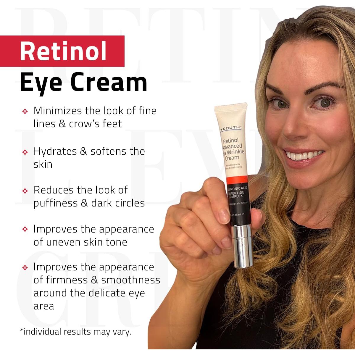 Crema para Ojos YEOUTH Retinol 15ml - Antiarrugas y Hidratante
