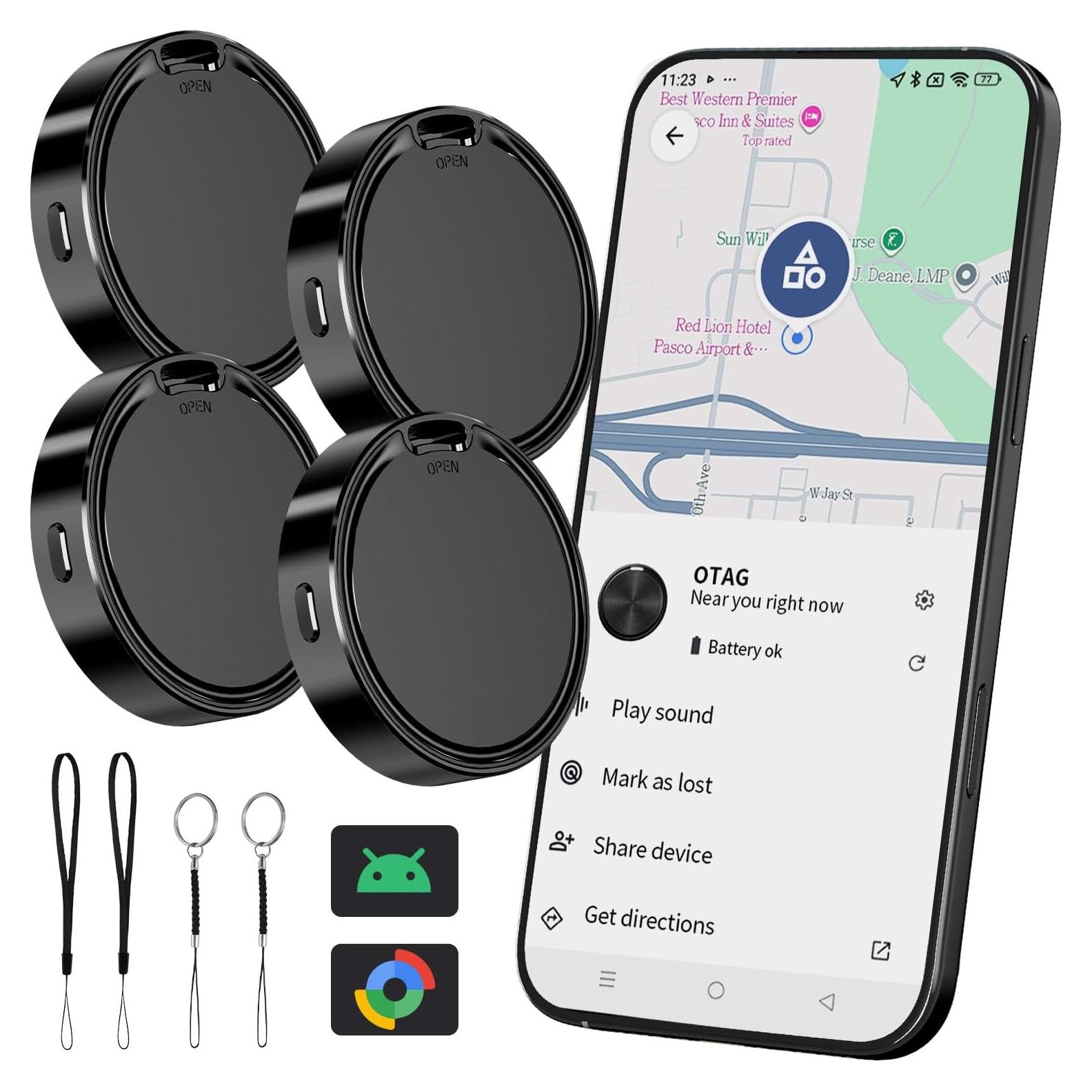 Etiqueta de Aire para Android - Rastreador Bluetooth Negro