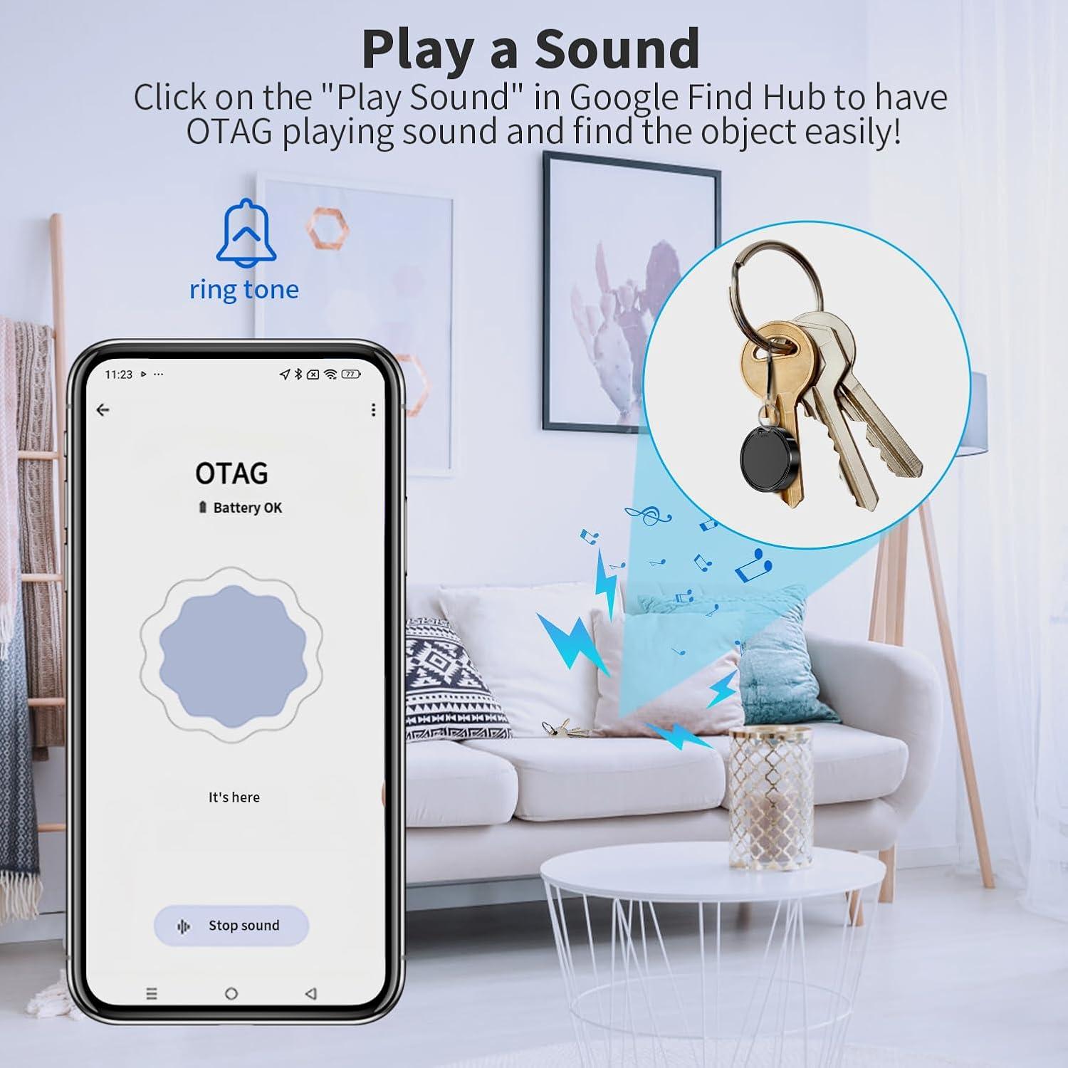 Etiqueta de Aire para Android - Rastreador Bluetooth Negro