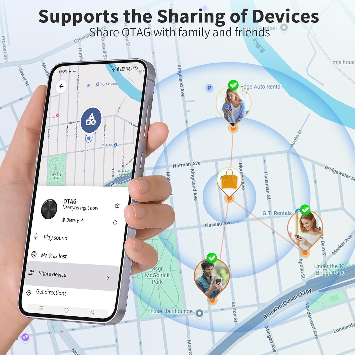 Etiqueta de Aire para Android - Rastreador Bluetooth Negro