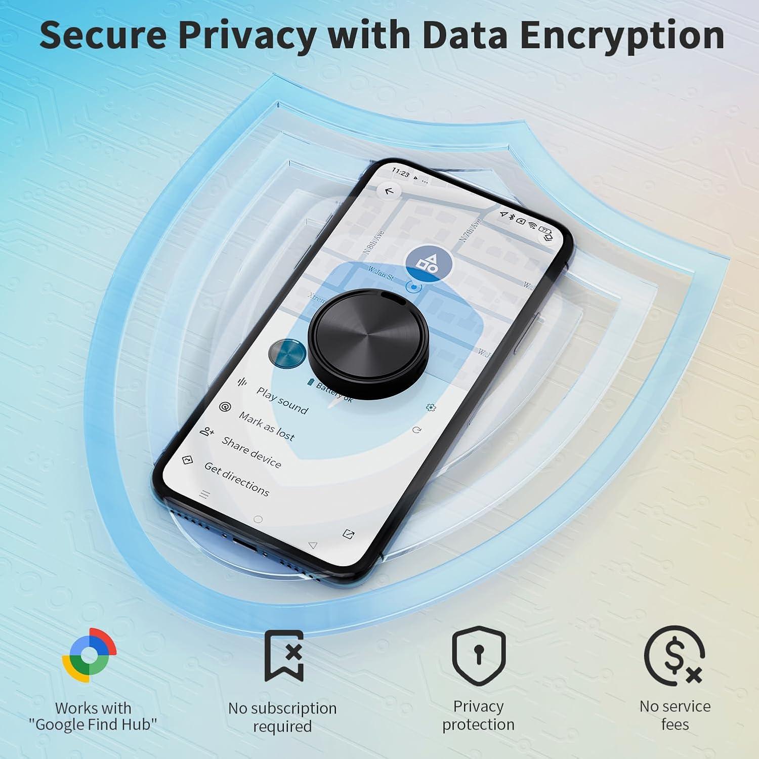 Etiqueta de Aire para Android - Rastreador Bluetooth Negro