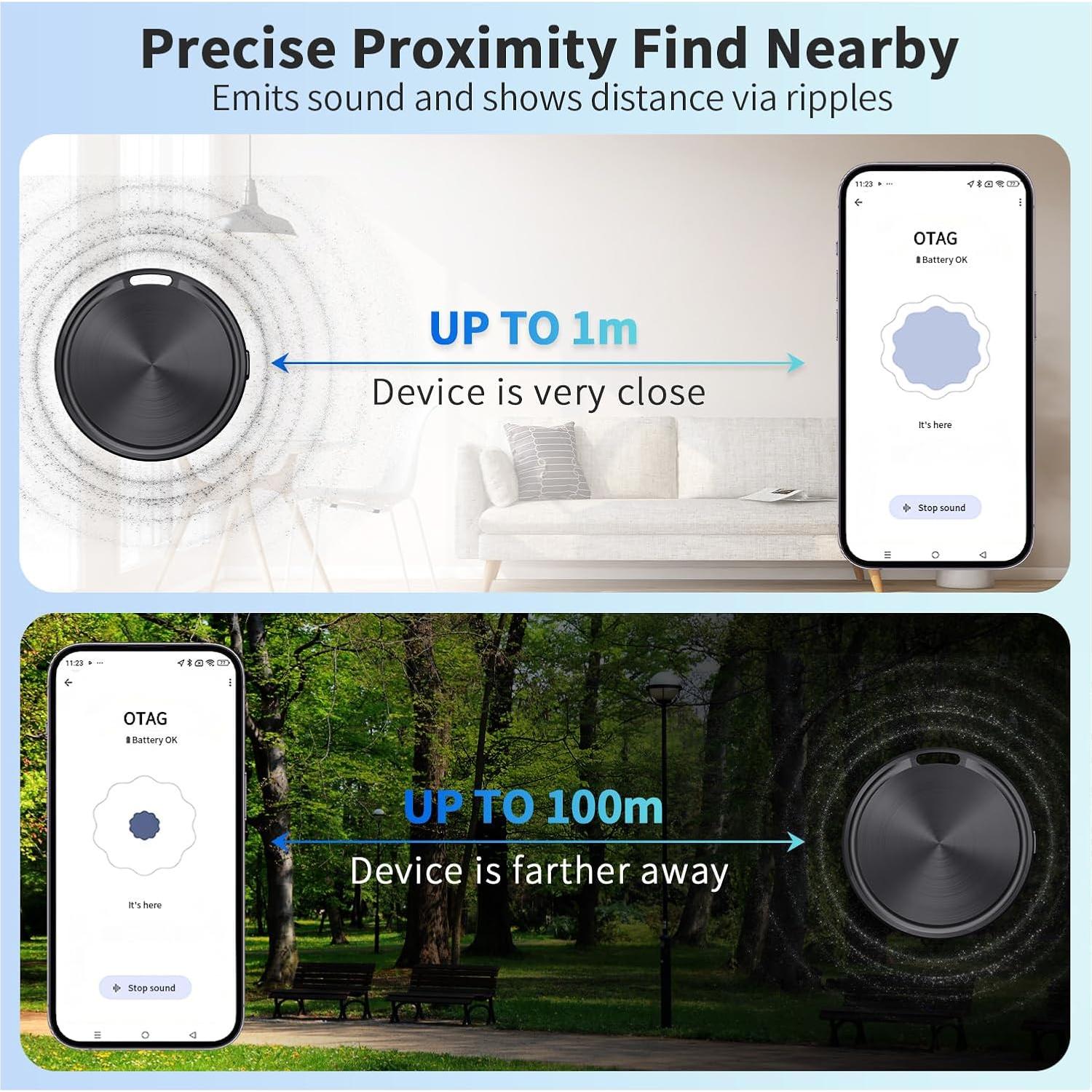 Etiqueta de Aire para Android - Rastreador Bluetooth Negro