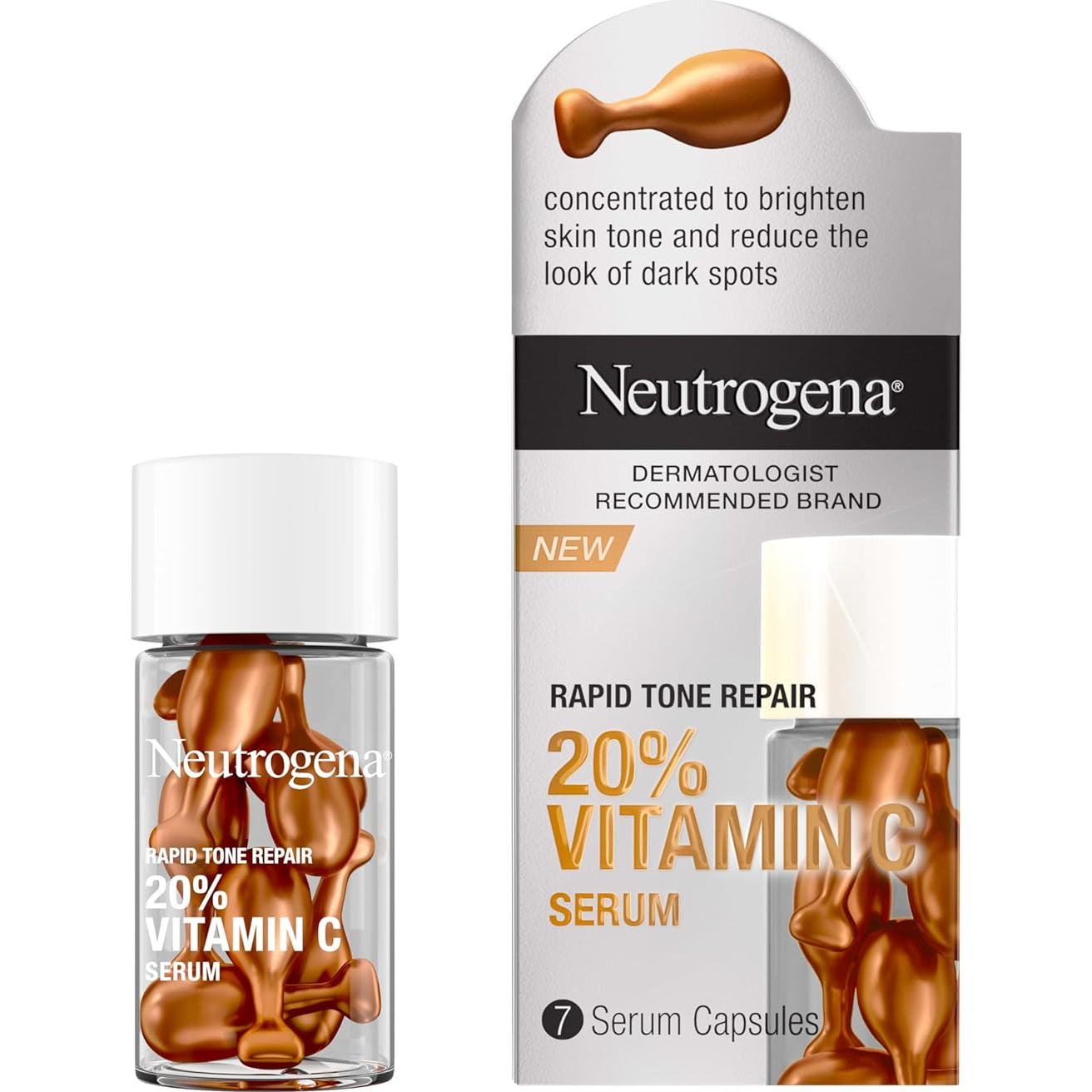 Cápsulas de Suero Facial Neutrogena 20% Vitamina C - 7 Unidades