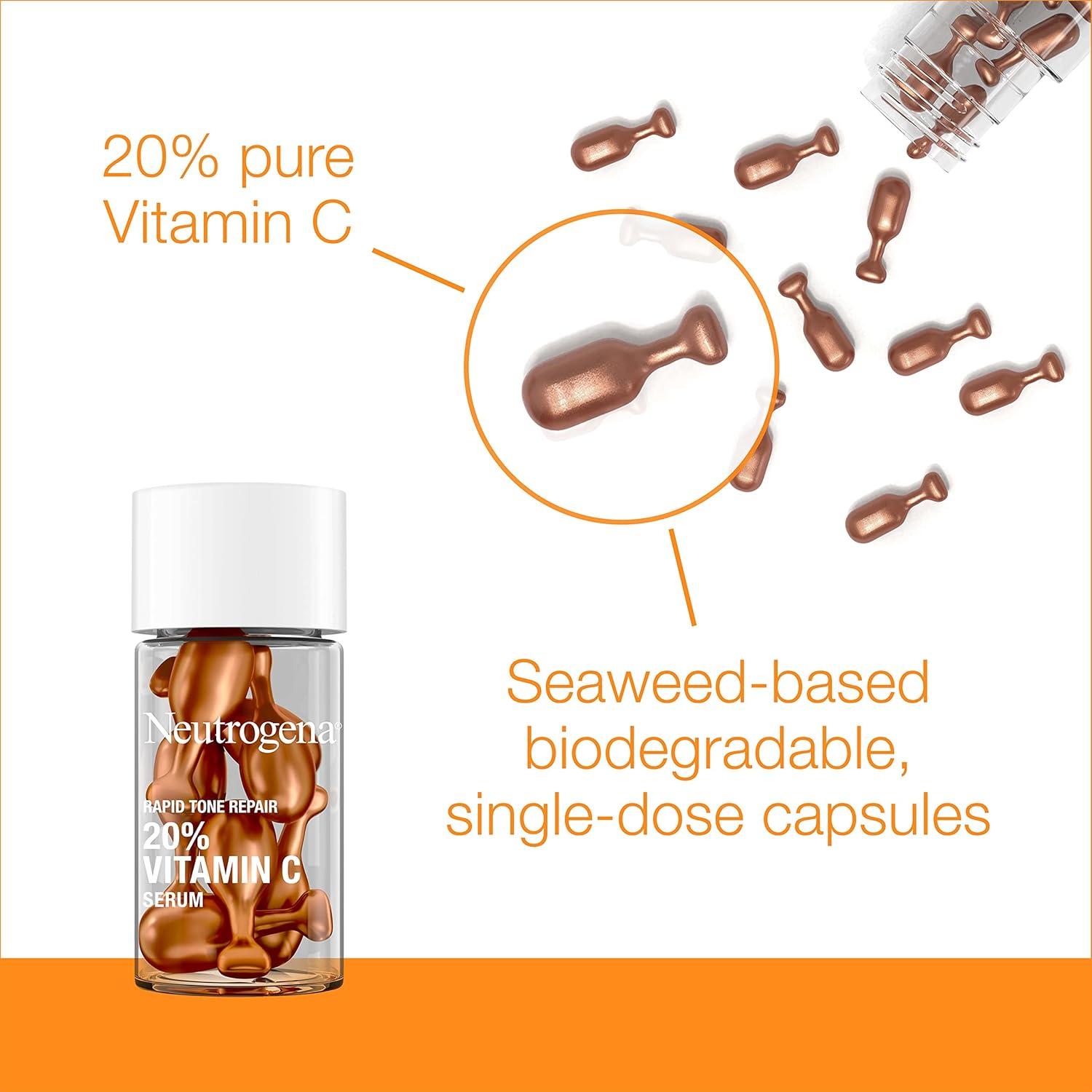 Cápsulas de Suero Facial Neutrogena 20% Vitamina C - 7 Unidades