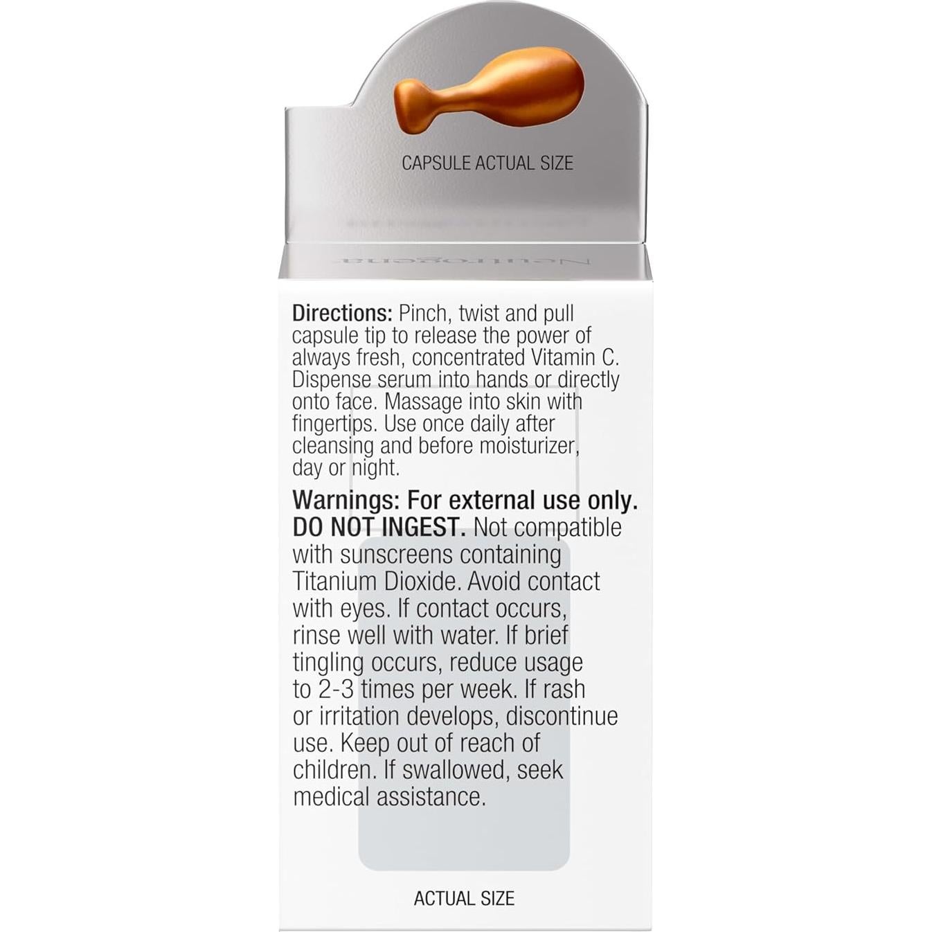 Cápsulas de Suero Facial Neutrogena 20% Vitamina C - 7 Unidades