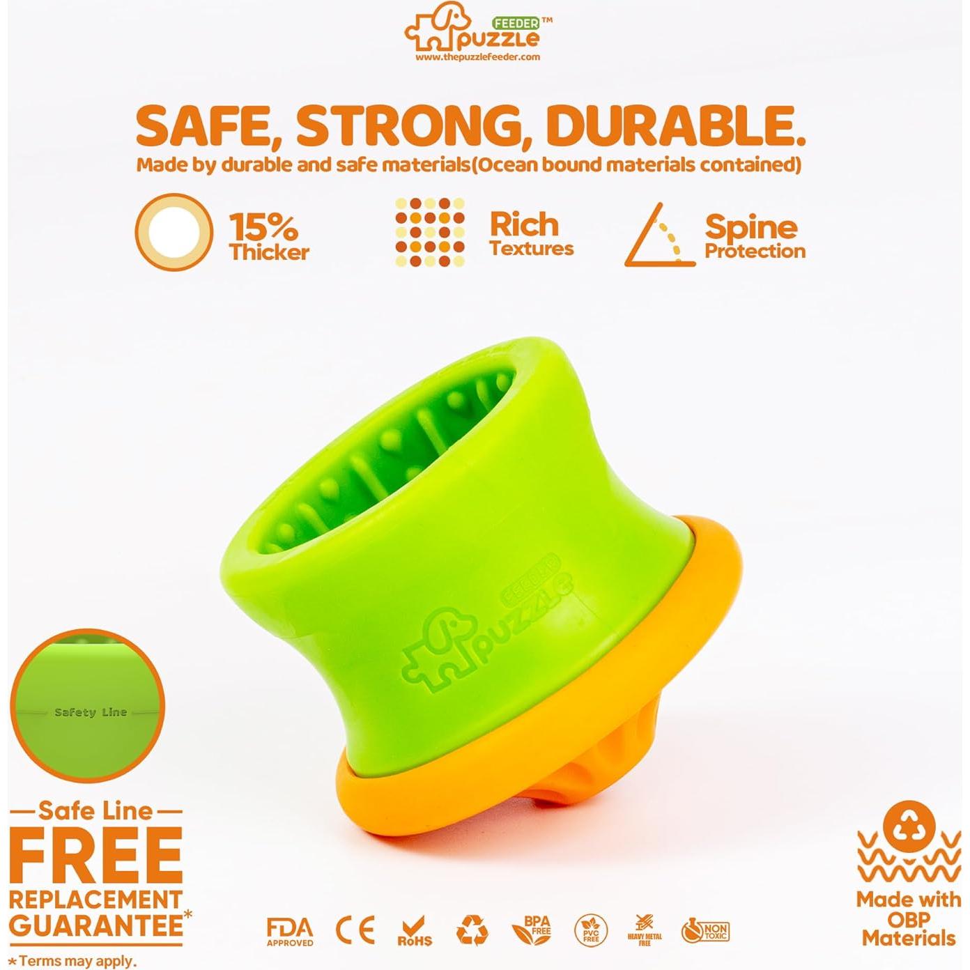 Juguete Interactivo para Perros Medianos Puzzle Feeder Verde