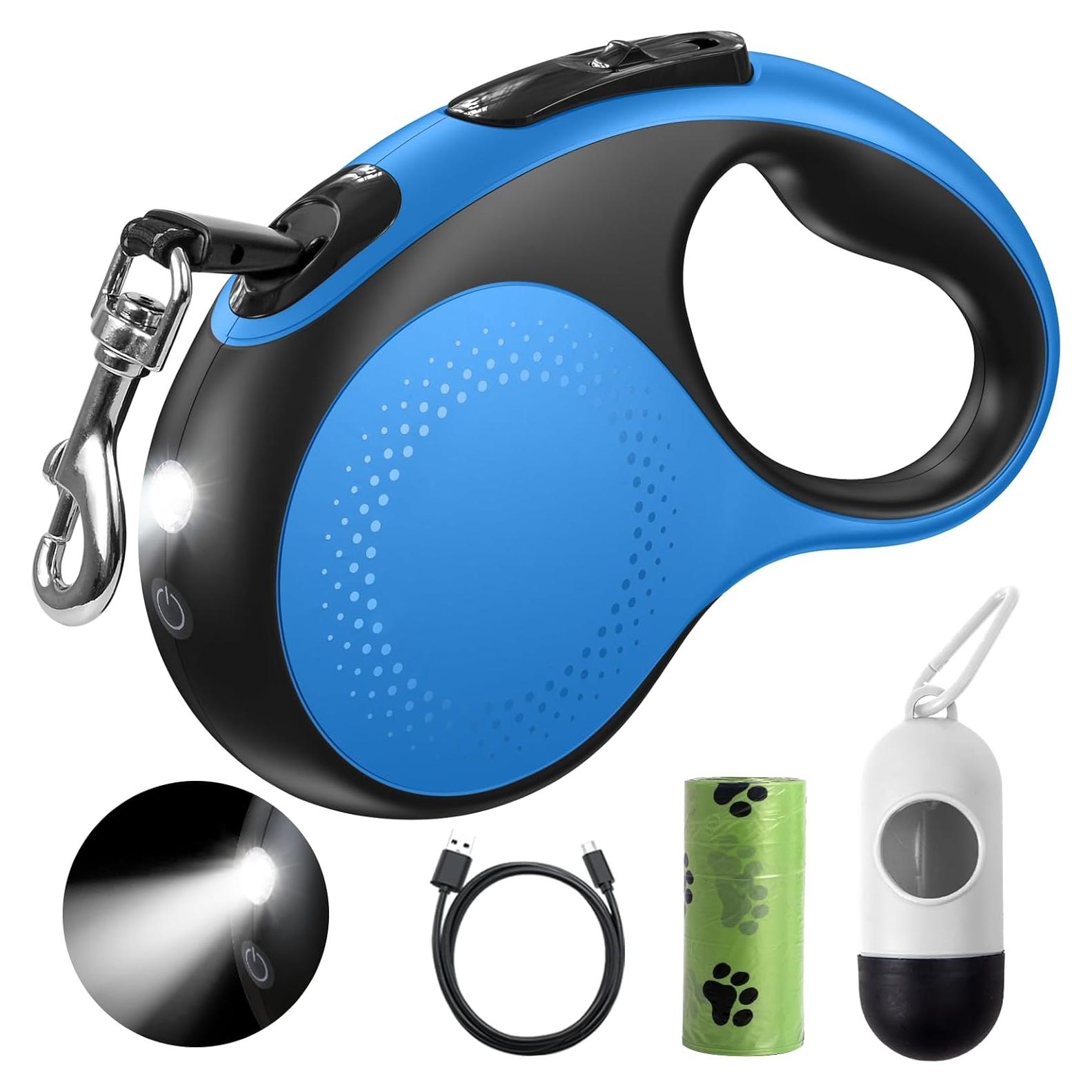 Correa de Perro Retráctil Douexio 5m con Luz LED para 30kg