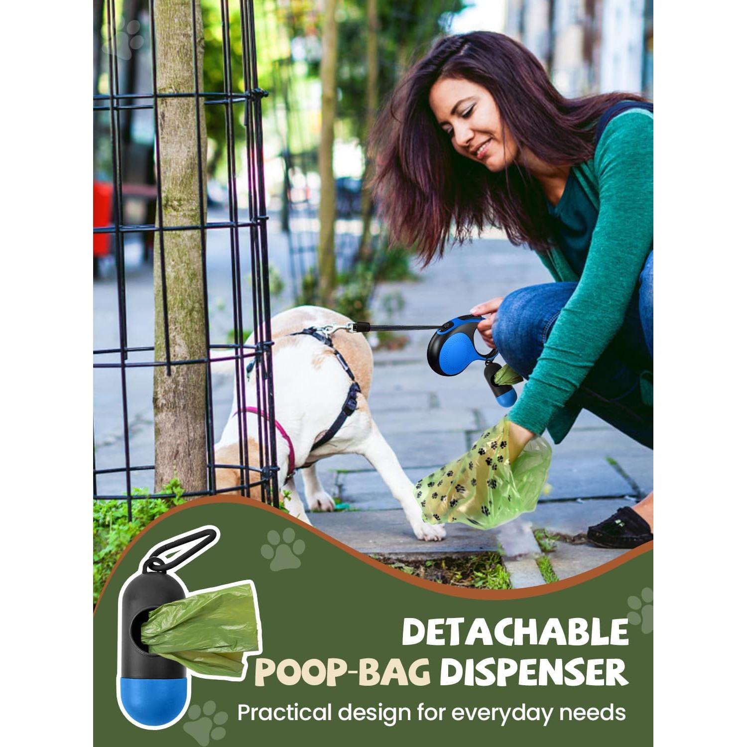 Correa de Perro Retráctil Douexio 5m con Luz LED para 30kg