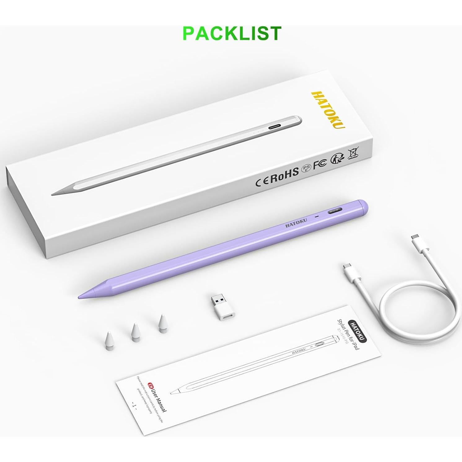 Lápiz Stylus Hatoku para iPad 2018-2025 Carga Rápida