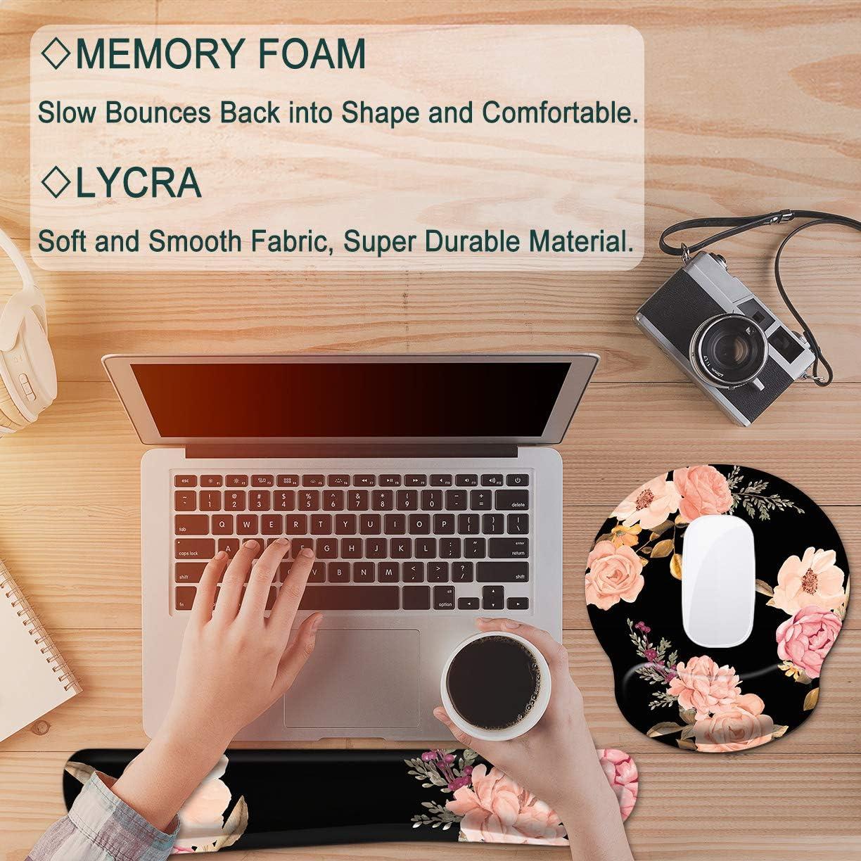 Almohadilla Ergonómica Pemlari con Soporte para Muñeca Rosa