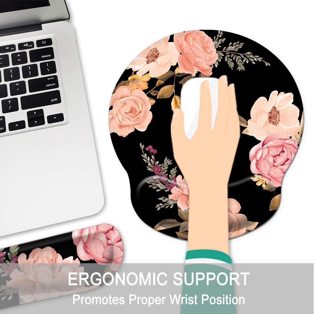 Almohadilla Ergonómica Pemlari con Soporte para Muñeca Rosa