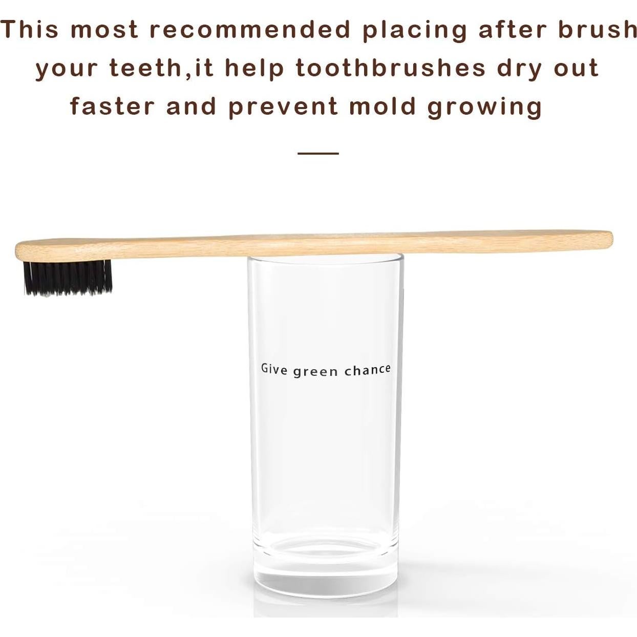 Set de 10 Cepillos de Dientes de Bambú Eco Amigables - Bosque Virgen