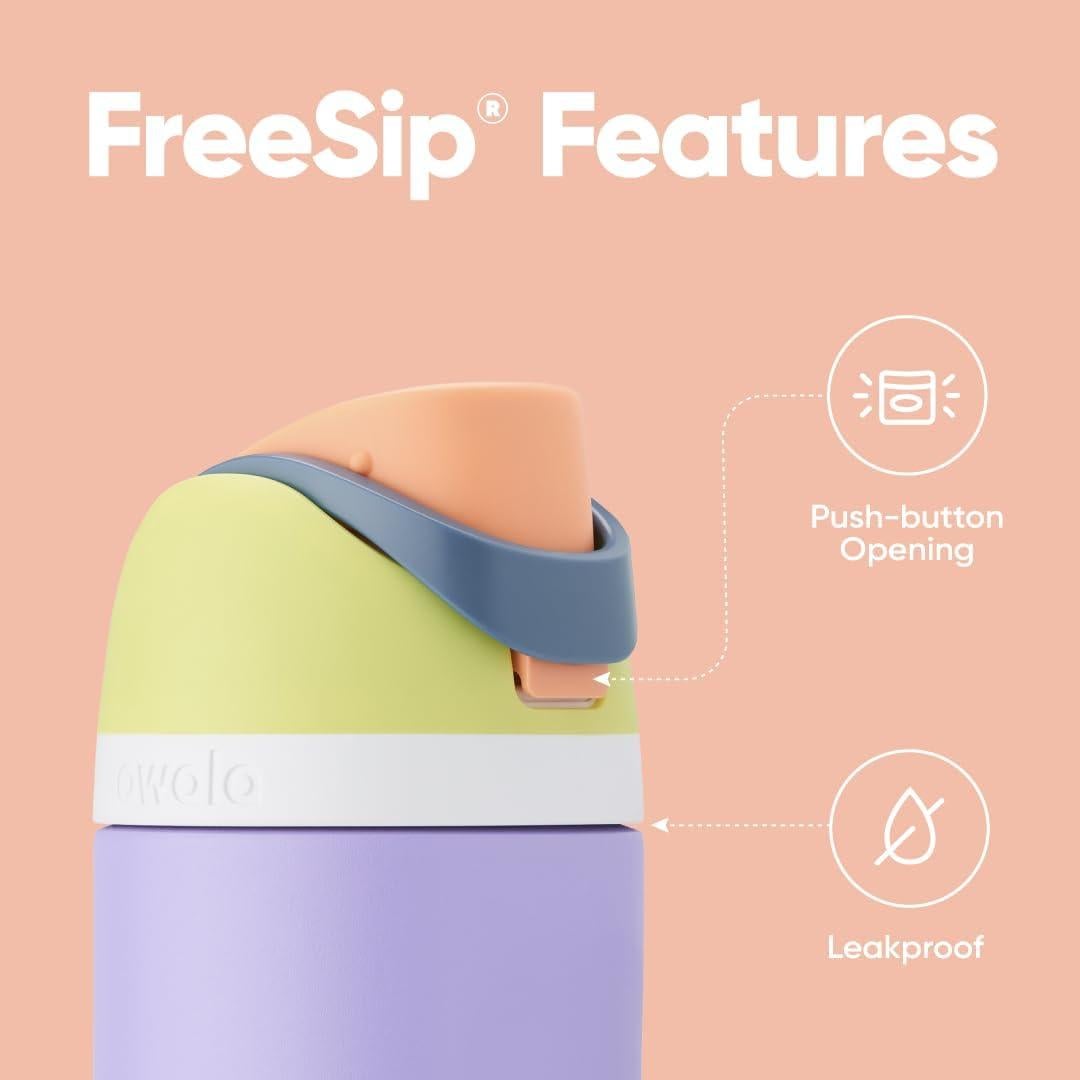 Botella de Agua Aislada Owala FreeSip 24 oz Acero Inoxidable