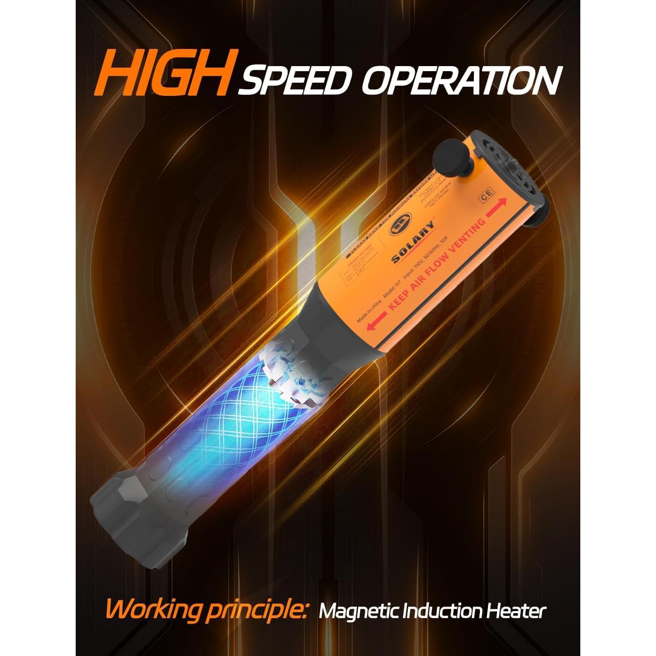 Calentador de Inducción Solary H7 1100W con 12 Bobinas