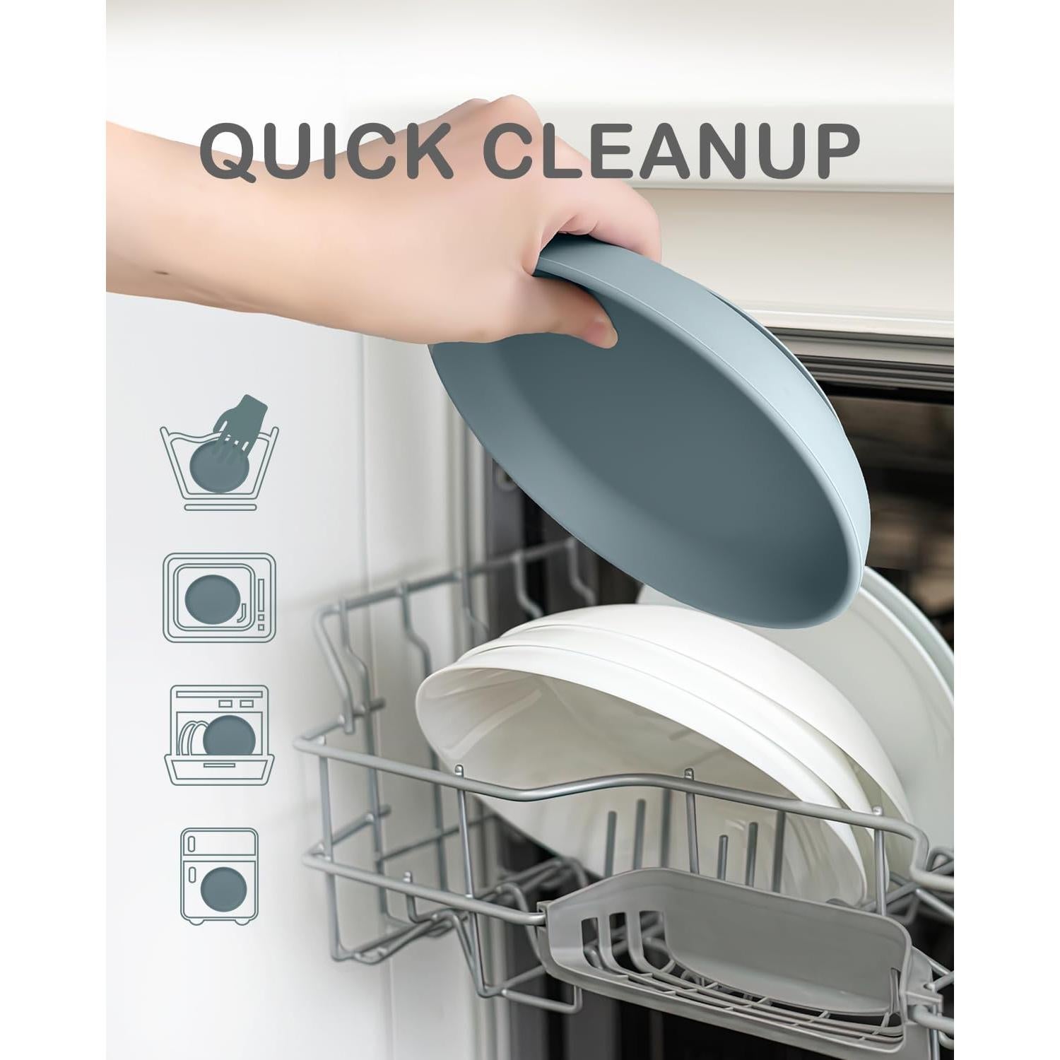 Platos de Silicona con Succión Onyucean para Niños - 3 Piezas