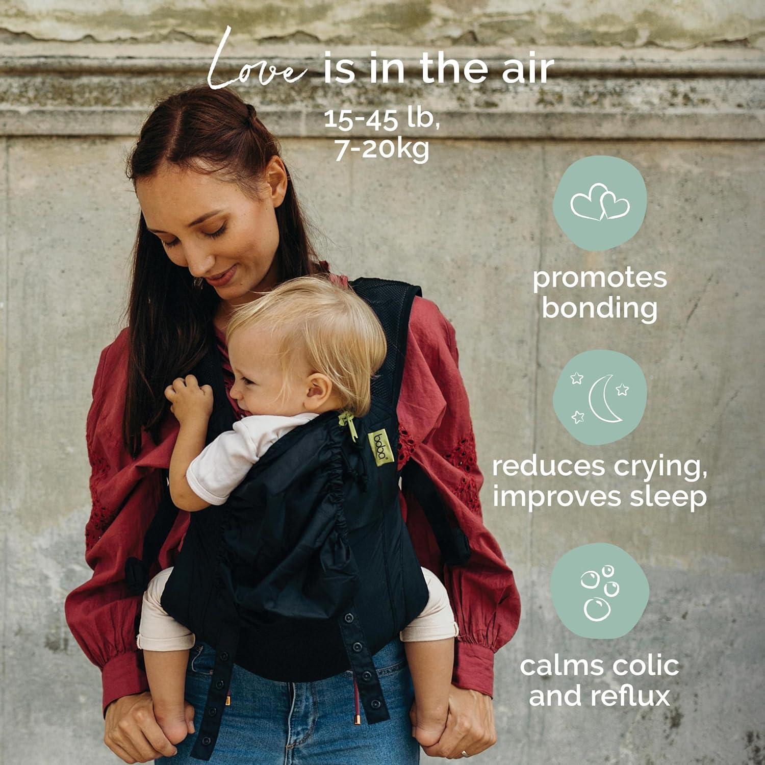 Portabebés Ergonómico Boba Air Negro Ultra-Ligero 0.41 kg