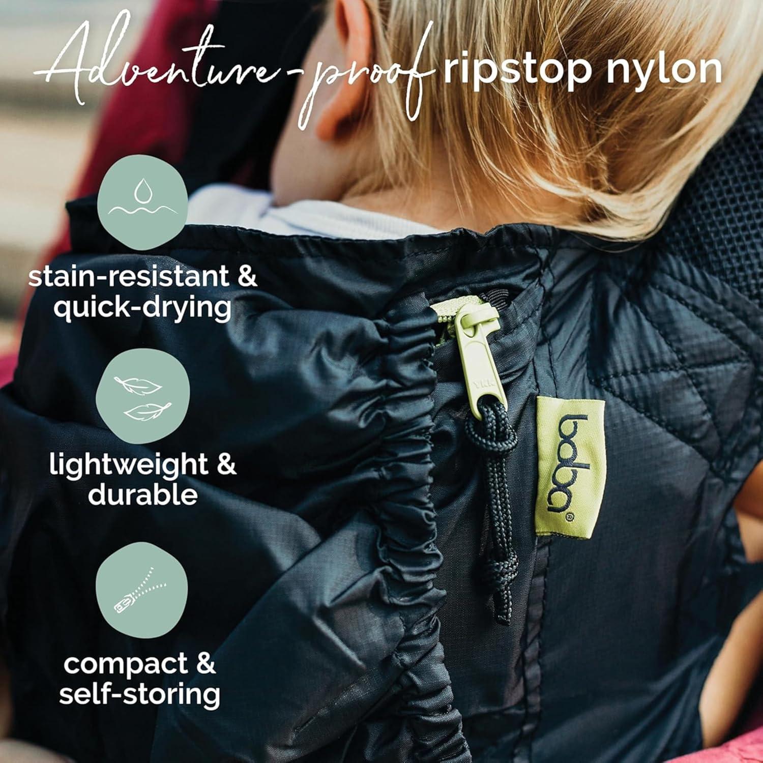 Portabebés Ergonómico Boba Air Negro Ultra-Ligero 0.41 kg