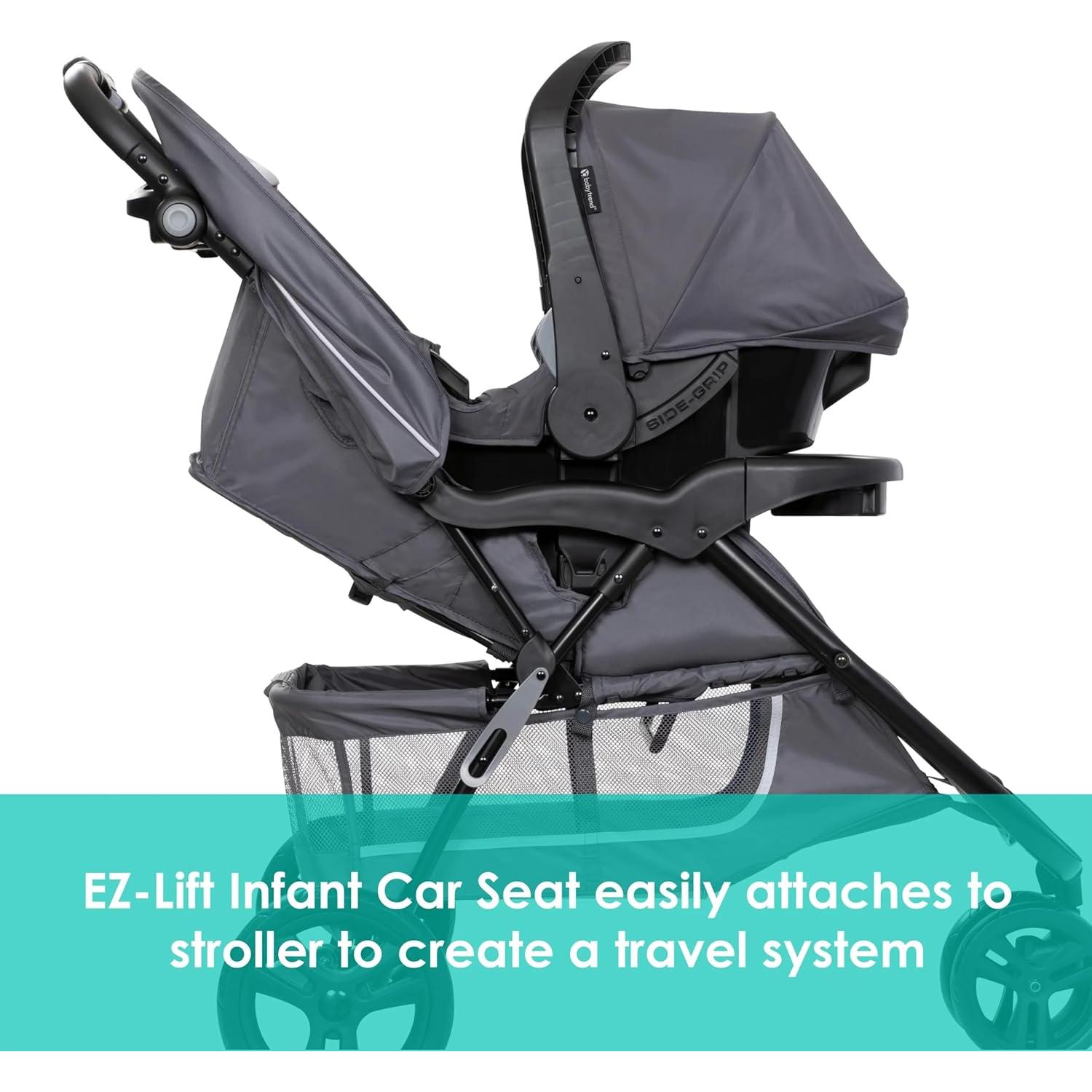 Sistema de Viaje Baby Trend EZ Ride con Cochecito y Asiento Auto