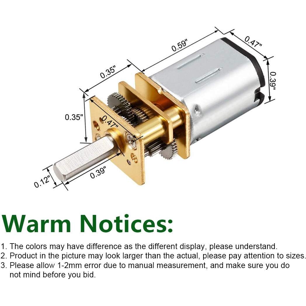 Motor de Reducción de Velocidad Eilumduo N20 3V 30RPM Mini