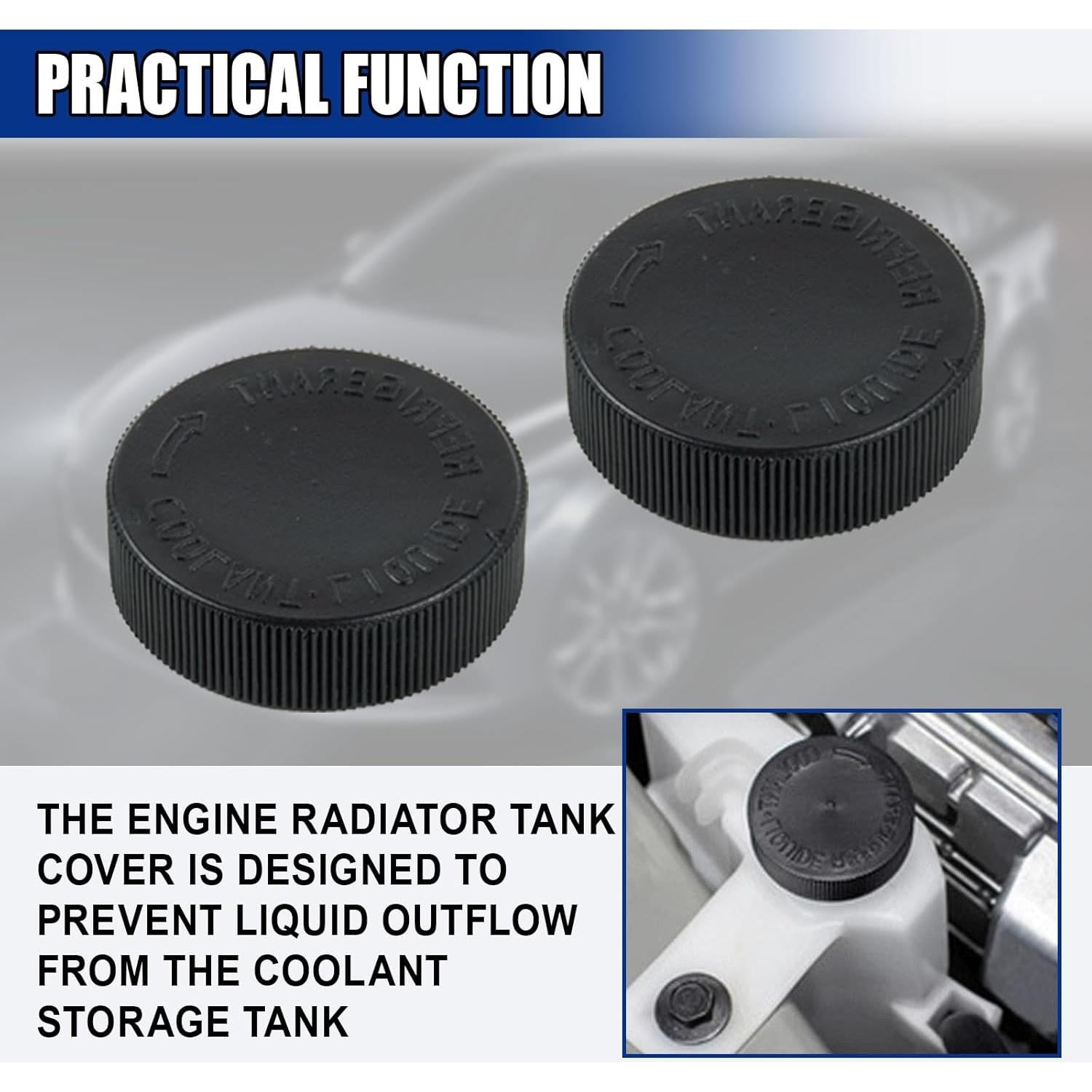 Tapa de Refrigerante del Radiador GAOLAOSY 2PCS Compatible Nissan