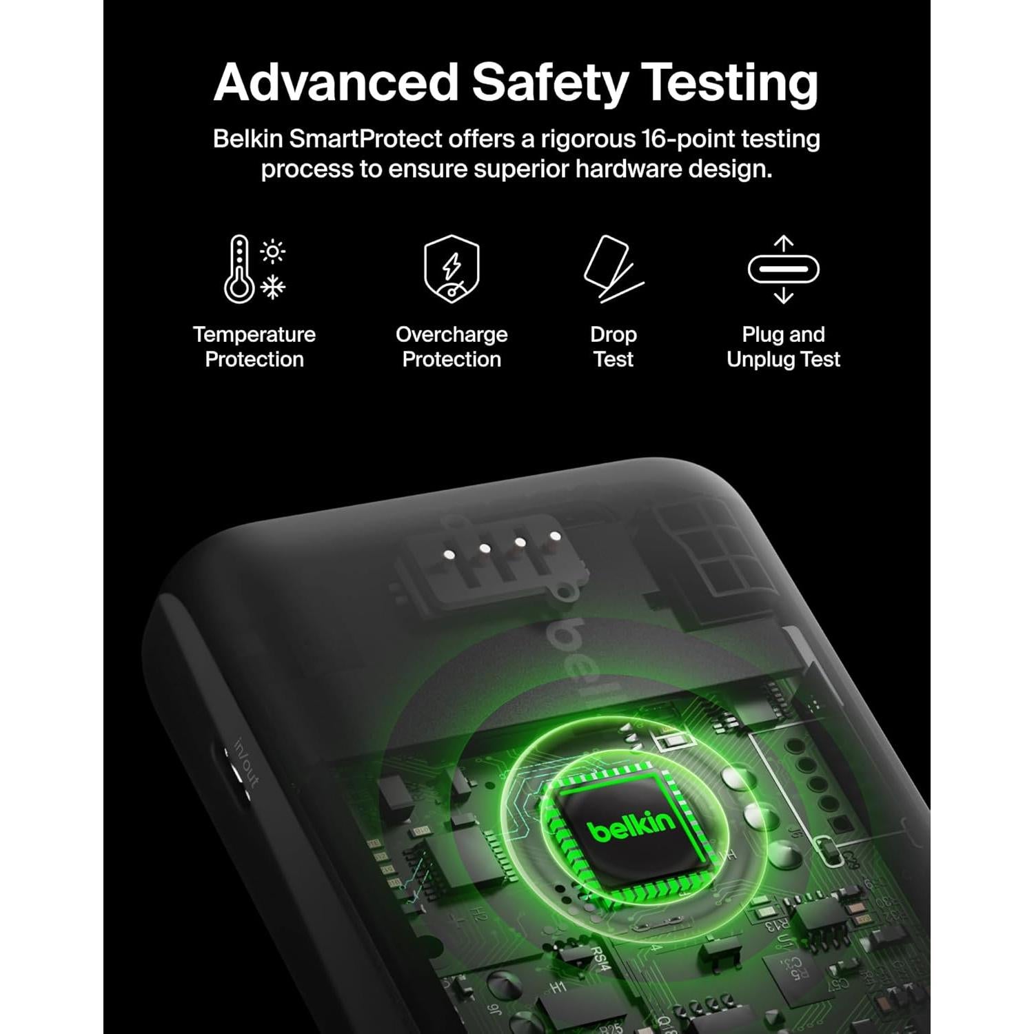 Cargador Portátil Belkin 10,000 mAh USB-C 20W Carga Rápida