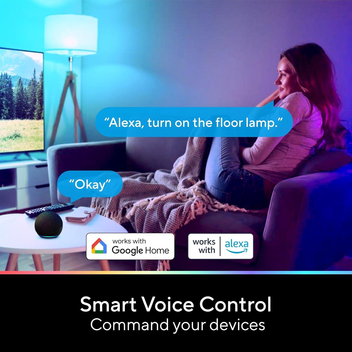 Bombillas Inteligentes U-tec A19 RGB 1100 Lúmenes 90+ CRI 2 Paquete