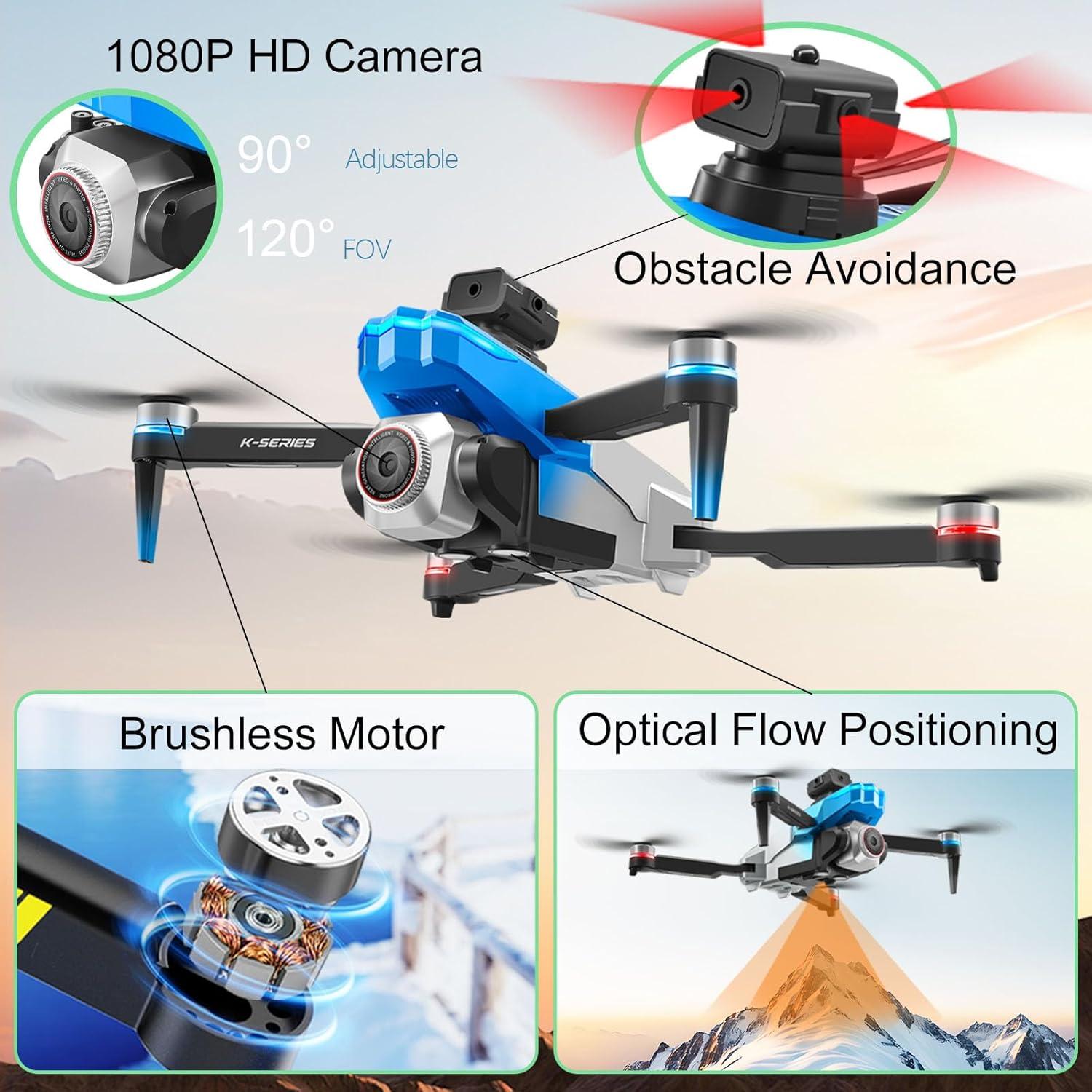 Drone Weavixol K16 1080P con Control Remoto y Pantalla