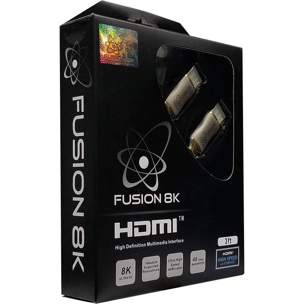 Cable HDMI 2.1 Fusion8K 0.91m Ultra Alta Velocidad 10K 8K 4K