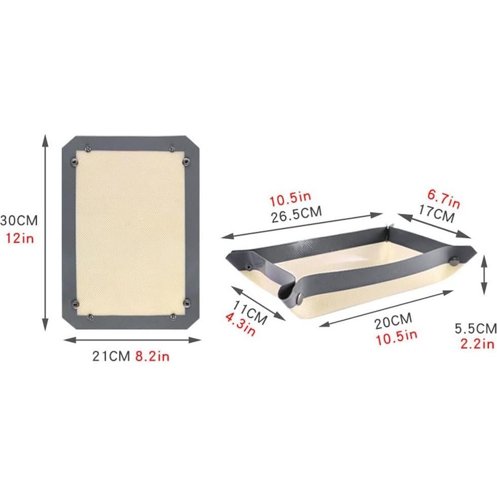 Alfombrilla de Hornear CANDeal 30x21cm Silicona Antiadherente