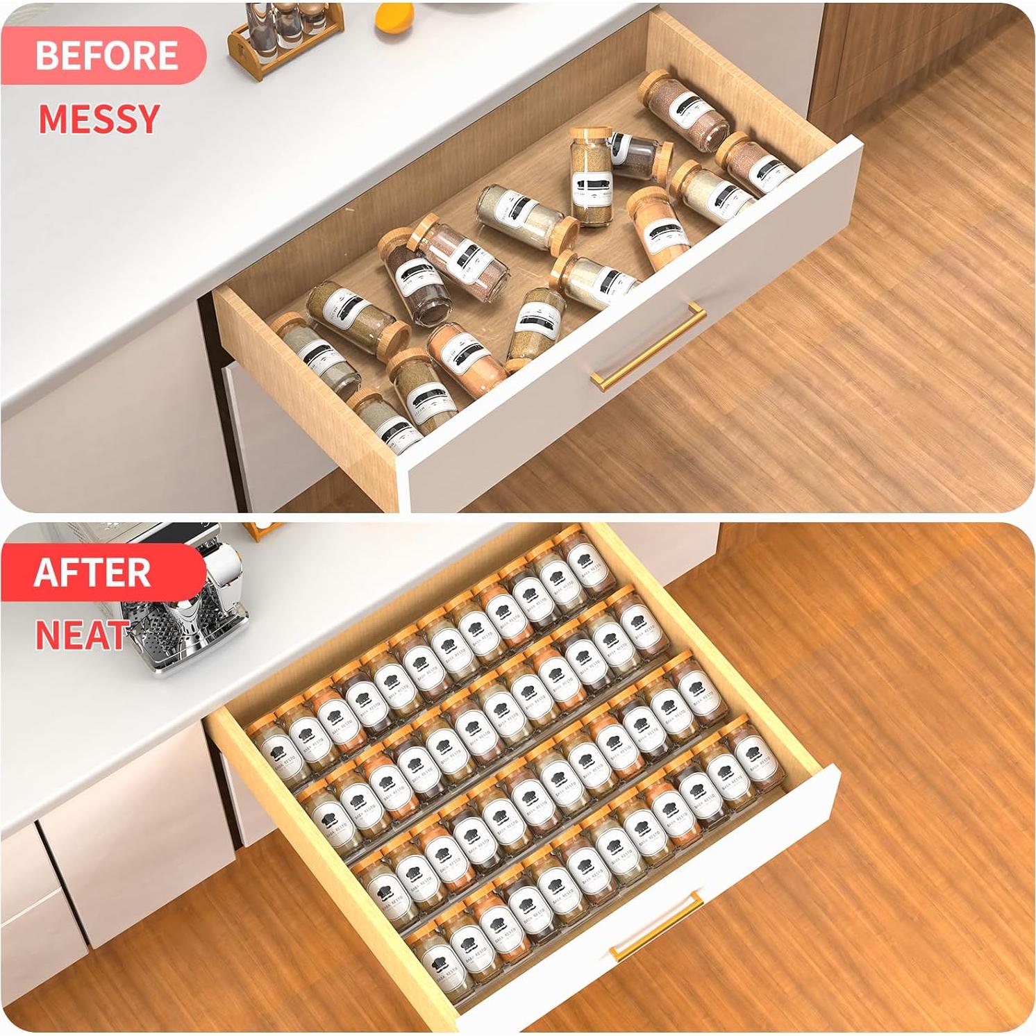 Organizador de Cajón para Especias Baker Boutique 2 Niveles Acrílico